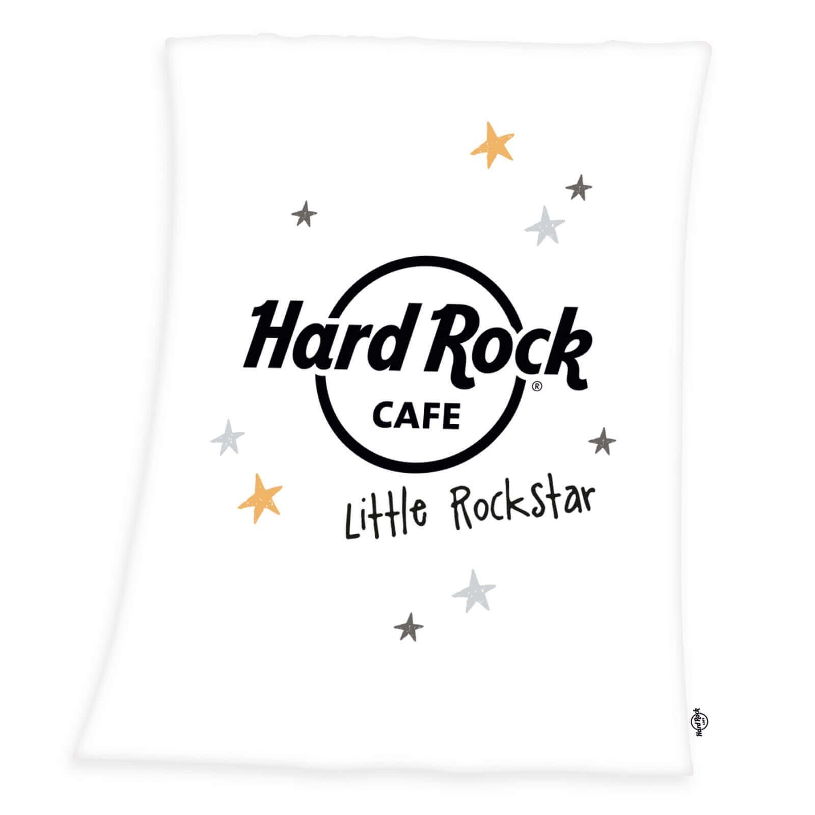 Babydecke Hard Rock Café - Little Rockstar - Fleecedecke Baby-decke, 75x100, Herding, 100% Polyester