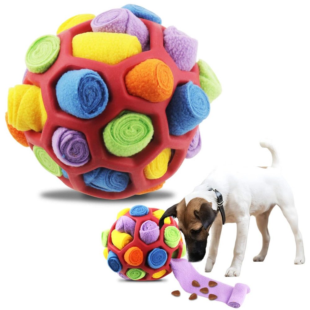 TUWENA Schnüffelteppich Interaktives Hundespielzeug, tragbarer Haustier Snuffle Ballspielzeug