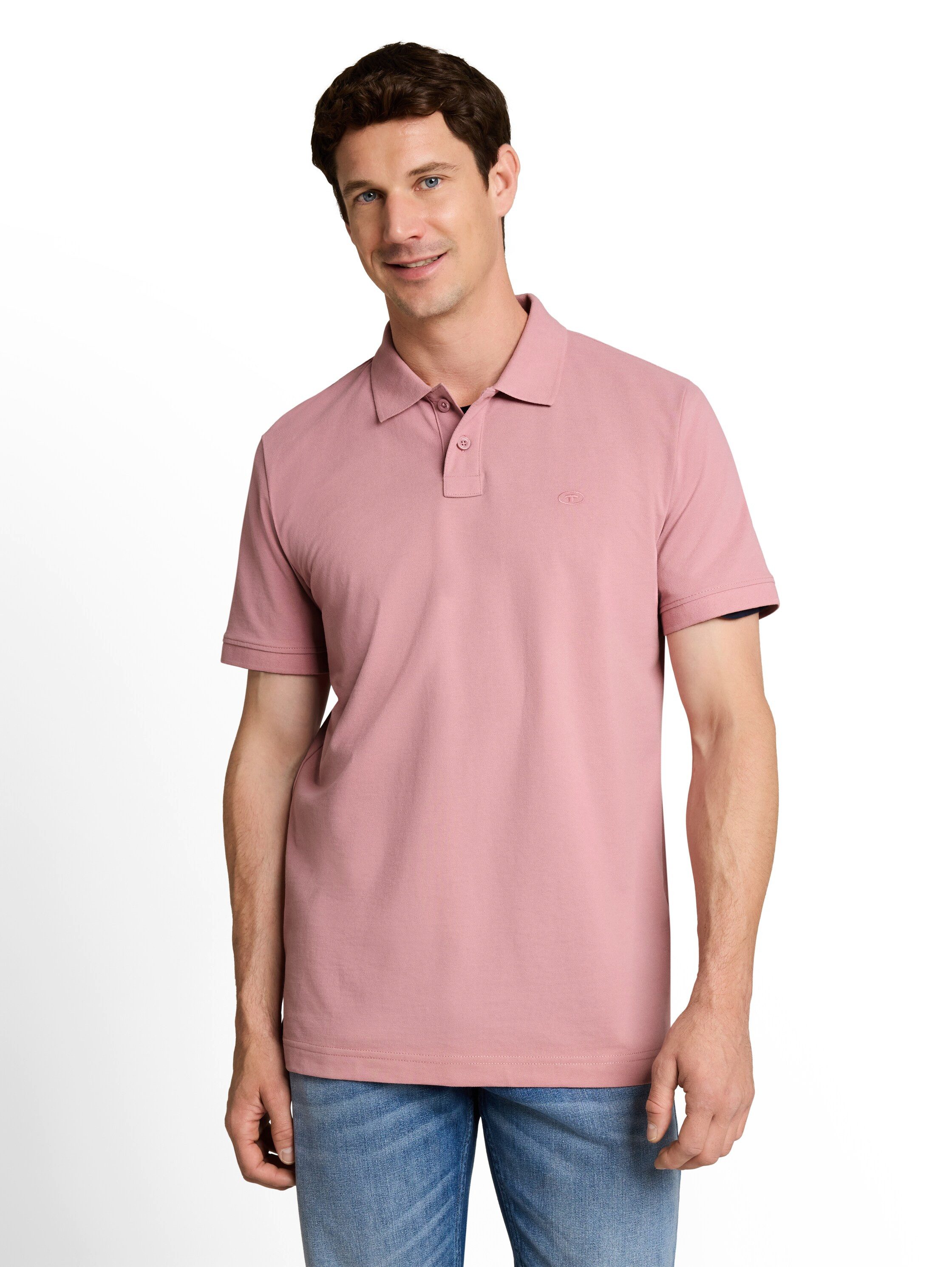 TOM TAILOR Poloshirt Poloshirt mit Logostickerei