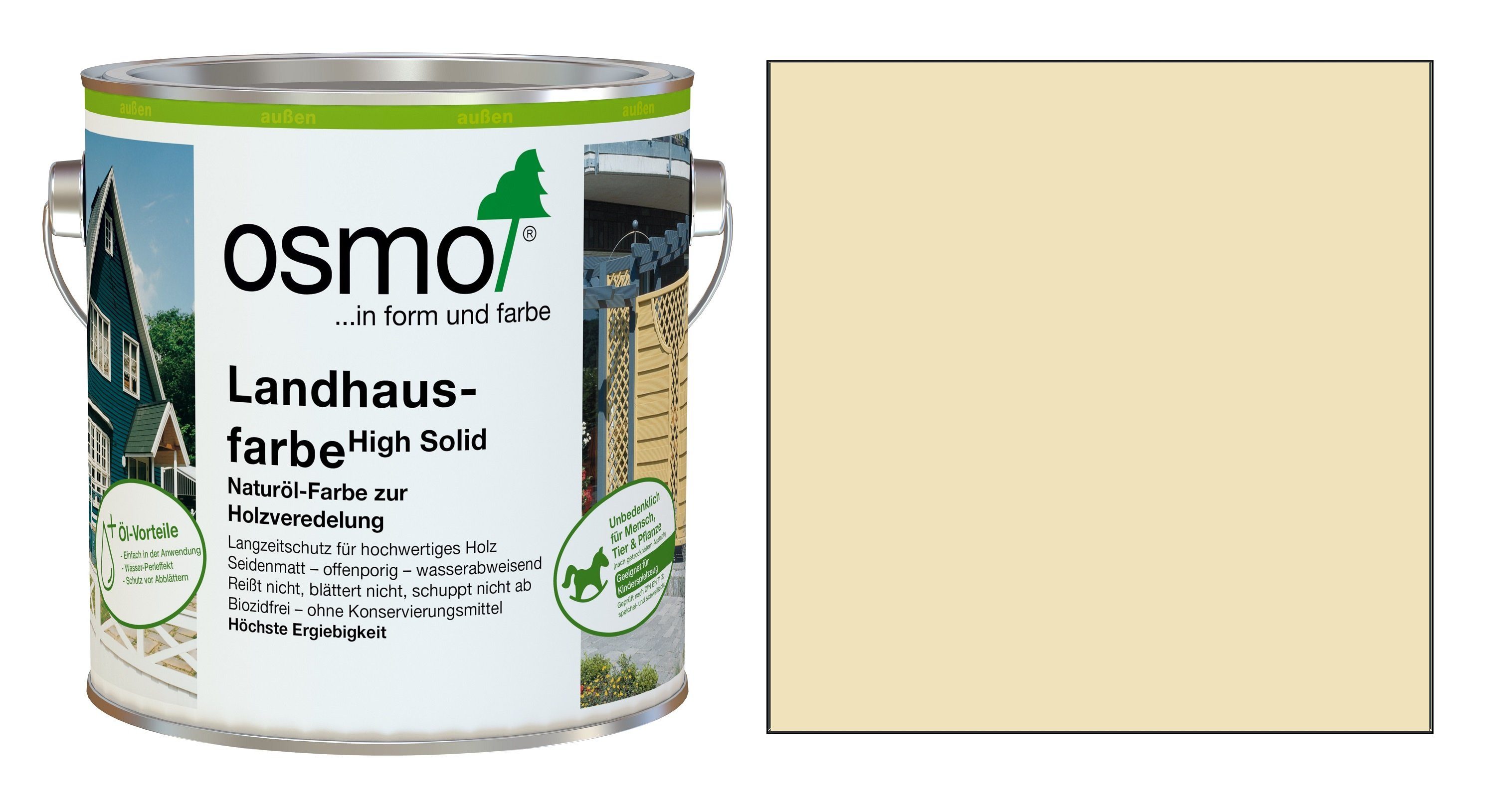 Osmo Holzöl OSMO 2204 Landhausfarbe Elfenbein 2,5 Ltr