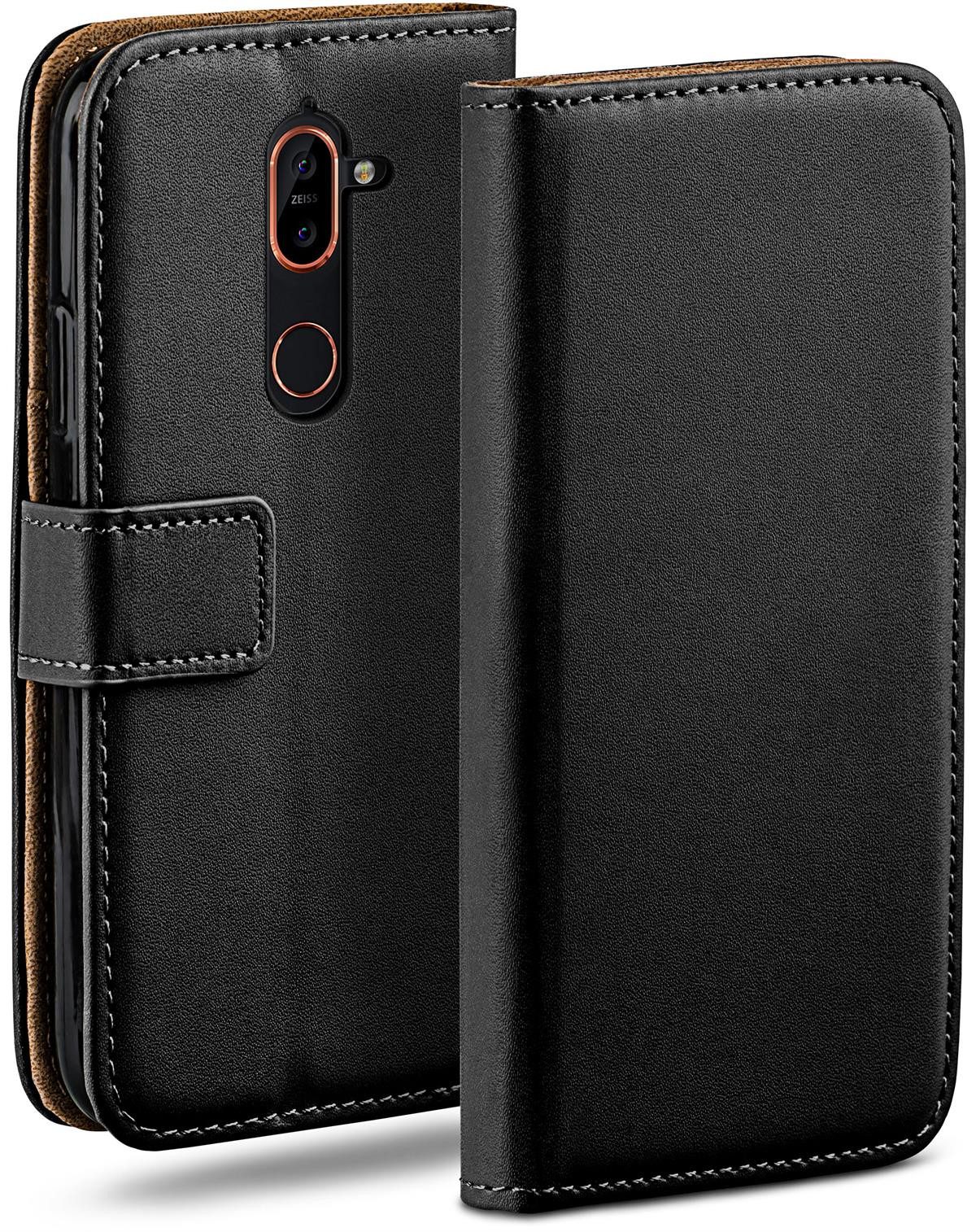 moex Handyhülle moex® Book Case für Nokia 7 Plus, Hülle mit Kartenfach Klapphülle PU Leder, Flip Case Wallet Lederhülle
