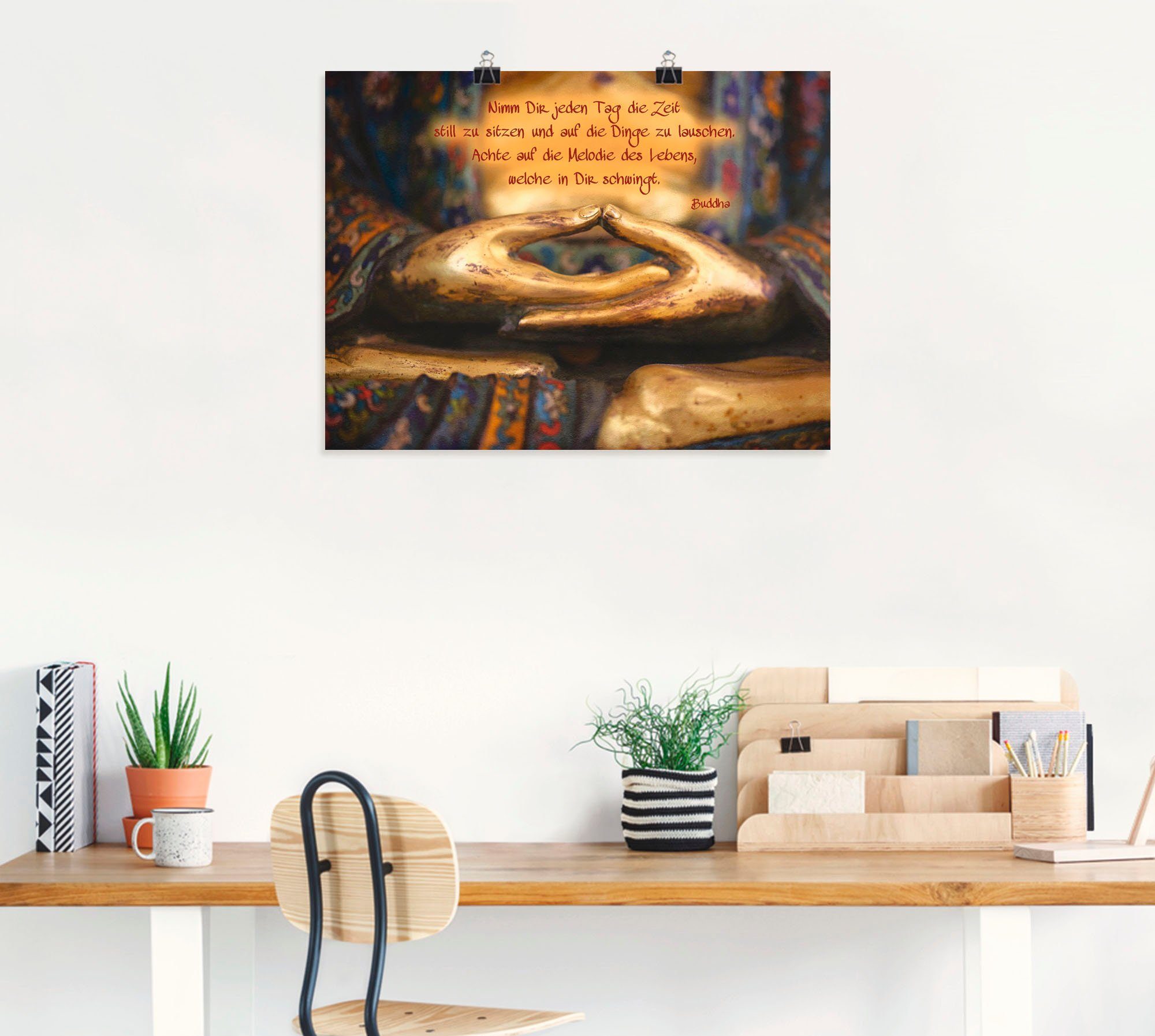 Artland Wandbild Weisheit, Religion (1 St), als Leinwandbild, Poster in verschied. Größen