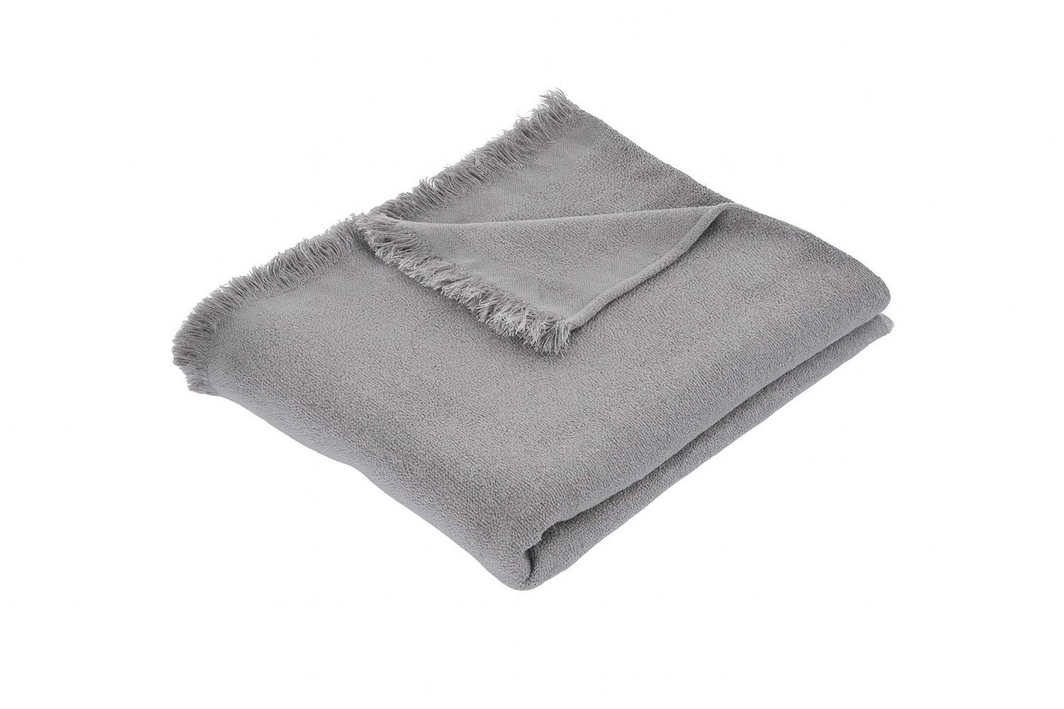 Wohndecke cotton, GUIDO MARIA KRETSCHMER, Plaid Couchdecke Baumwolle hellgrau 220x250 cm