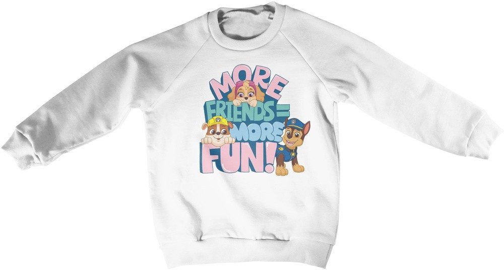 PAW PATROL Sweatshirt Paw Patrol More Friends More Fun Kids Sweatshirt