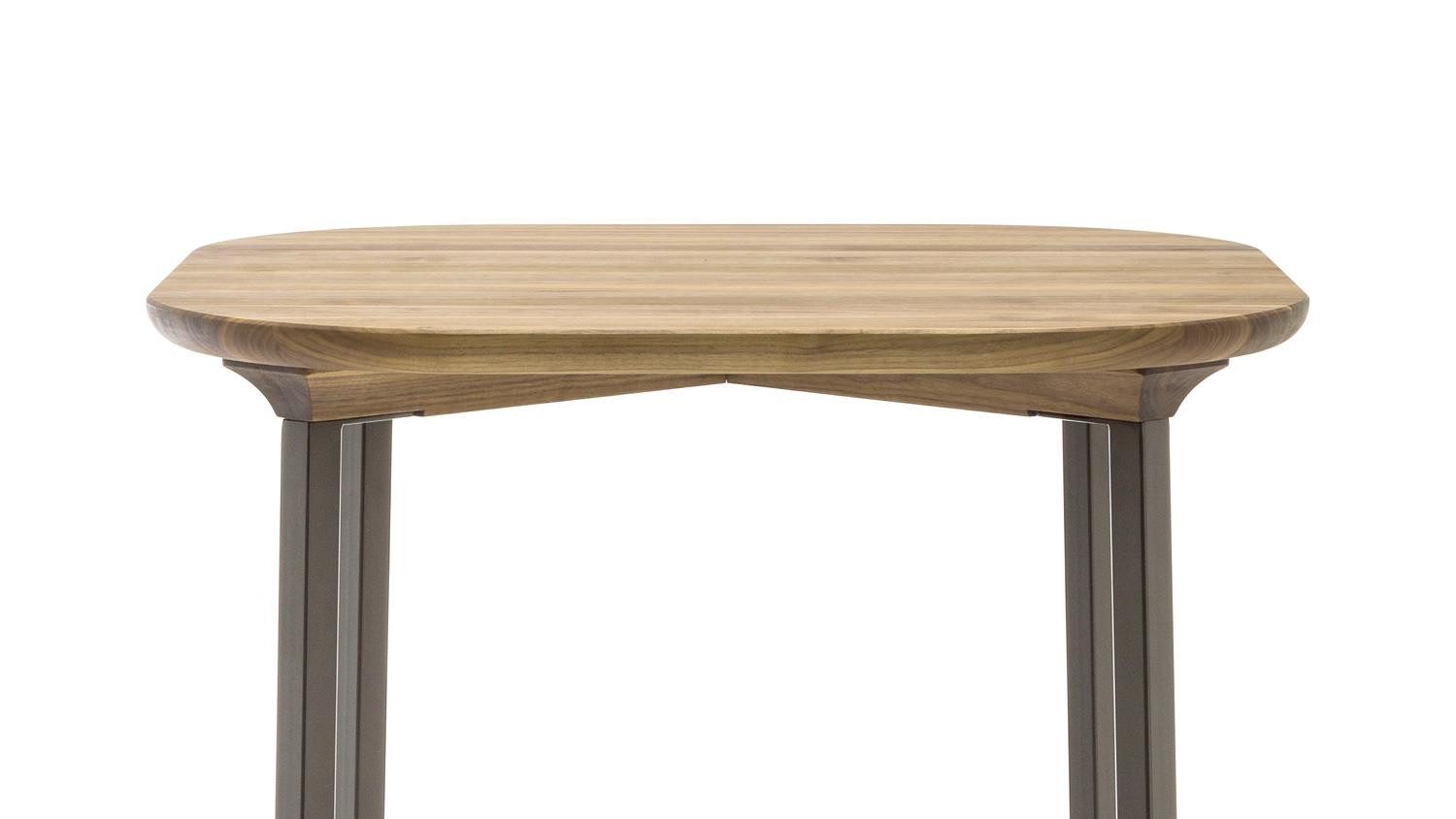 Rolf Benz Stehtisch Rolkf Benz Stehtisch 935 Eiche Metall grau B65 H100