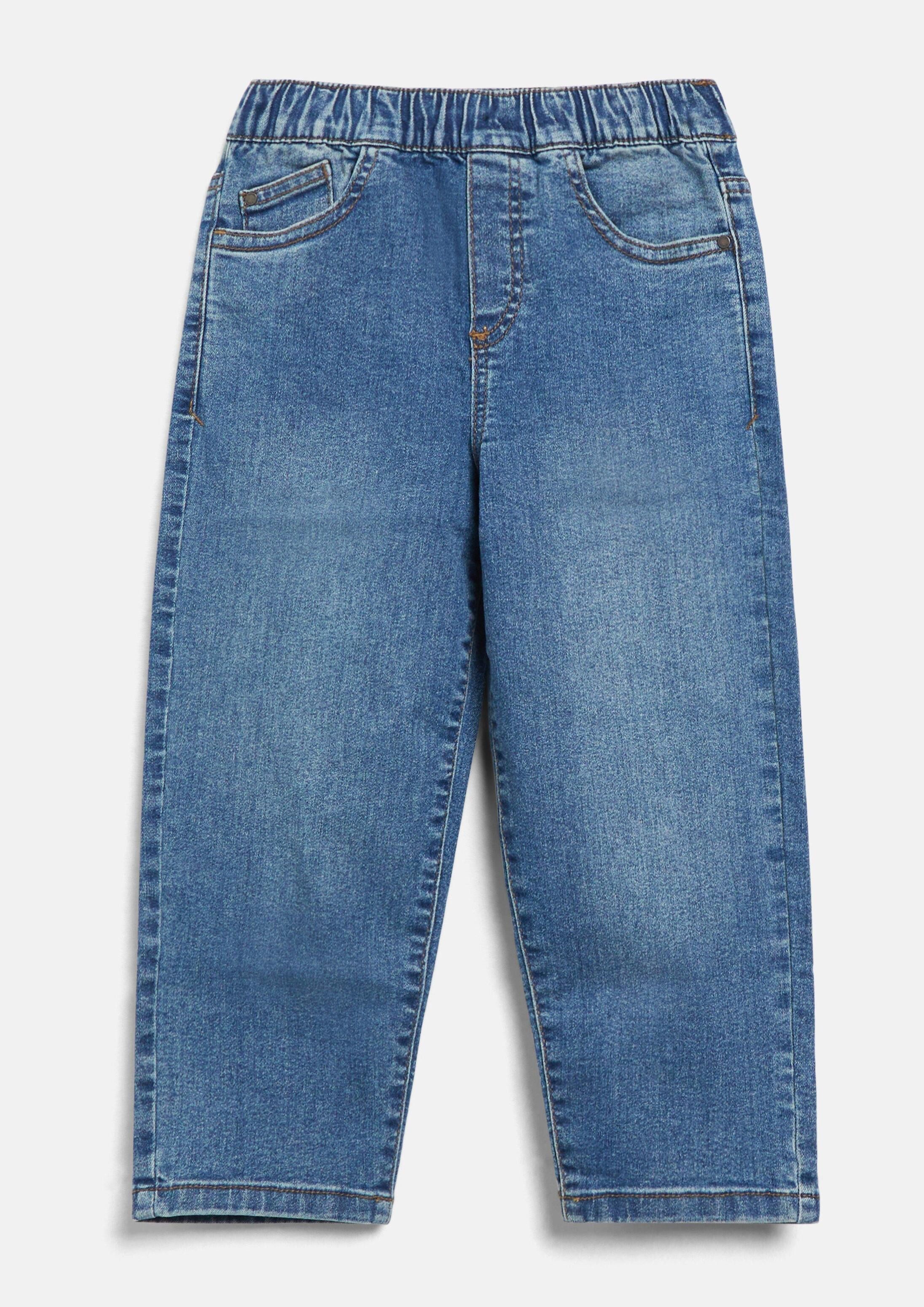 s.Oliver Regular-fit-Jeans Jeans-Hose TONI Jeans Toni / Relaxed Fit / Mid Rise /Tapered Leg / Elastikbund