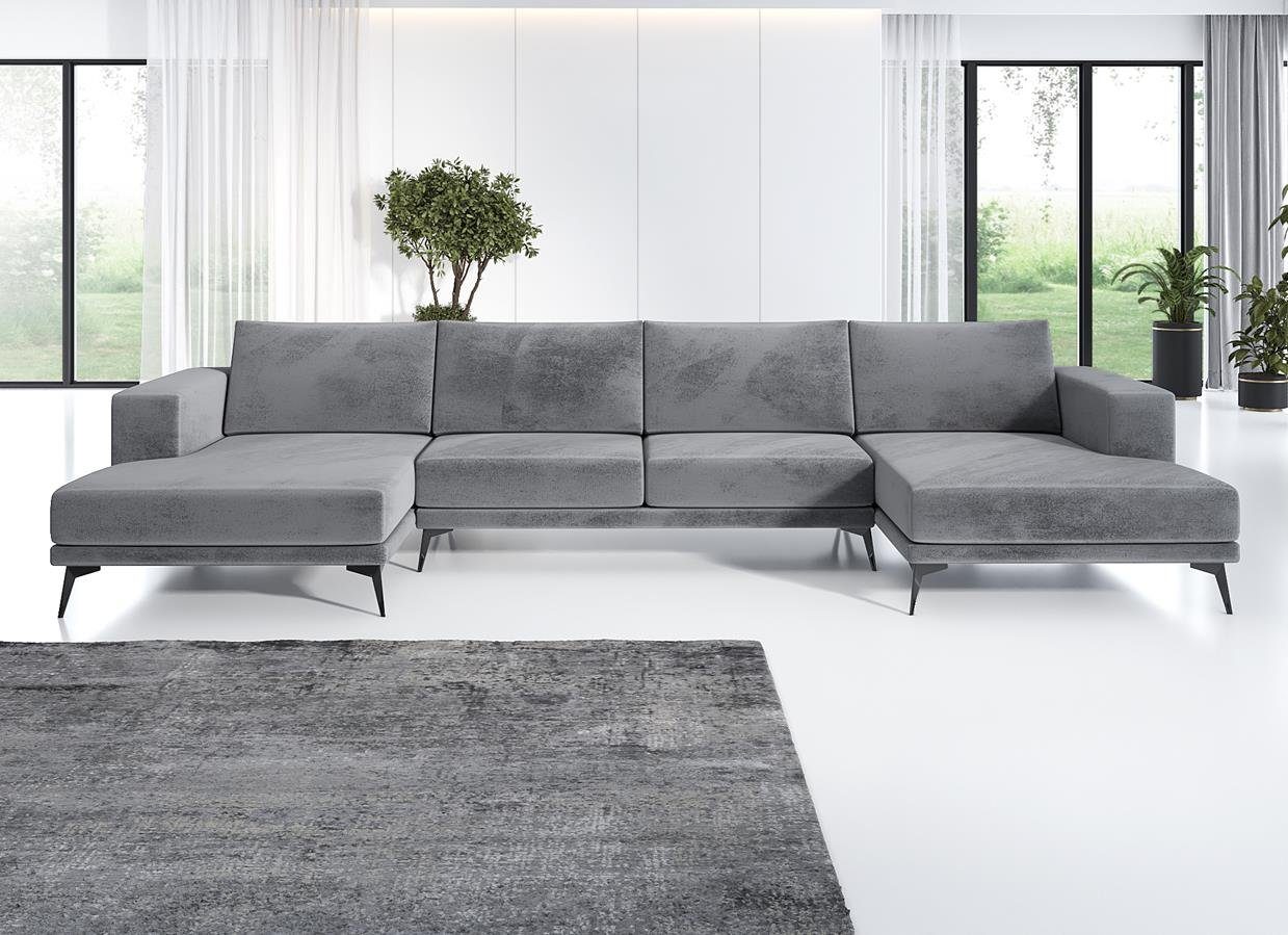 A&J MöbelLand GmbH Ecksofa Zorano MU MAX Anthracite 18