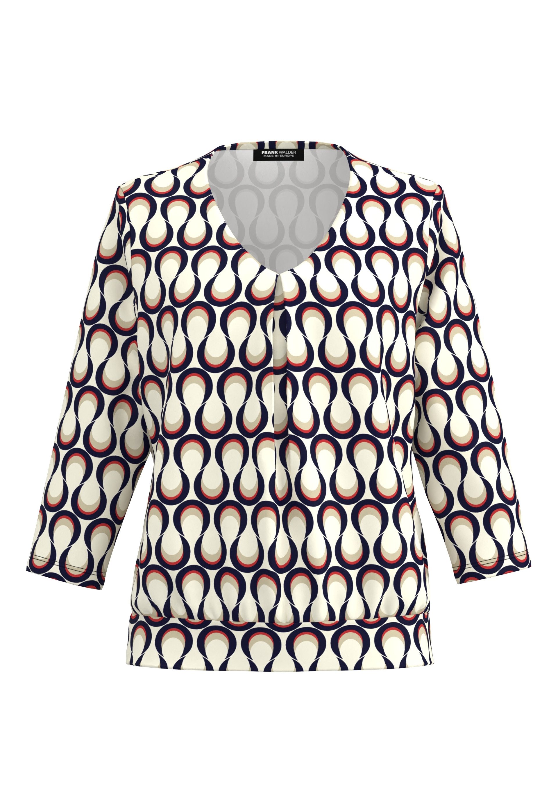 FRANK WALDER Blusenshirt mit Faltendetail im Vorderteil günstig online kaufen