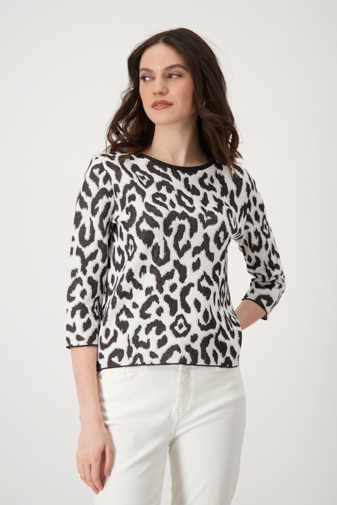 Monari Rundhalspullover