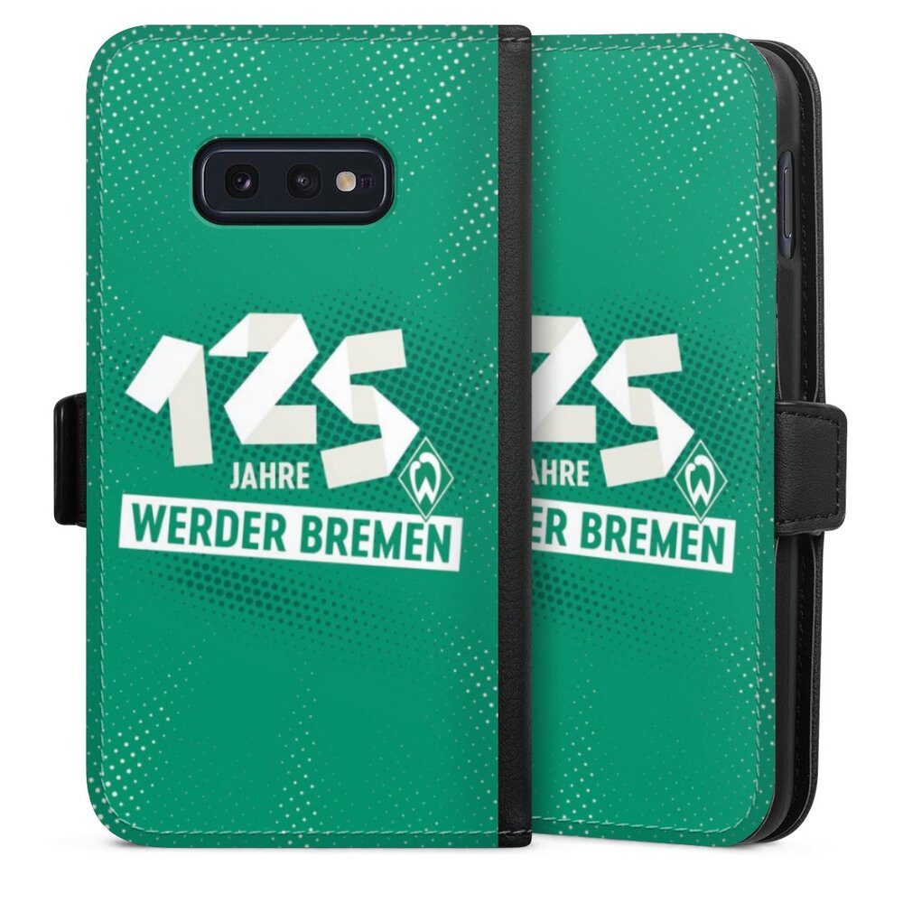 DeinDesign Handyhülle 125 Jahre Werder Bremen Offizielles Lizenzprodukt, Samsung Galaxy S10e Hülle Handy Flip Case Wallet Cover