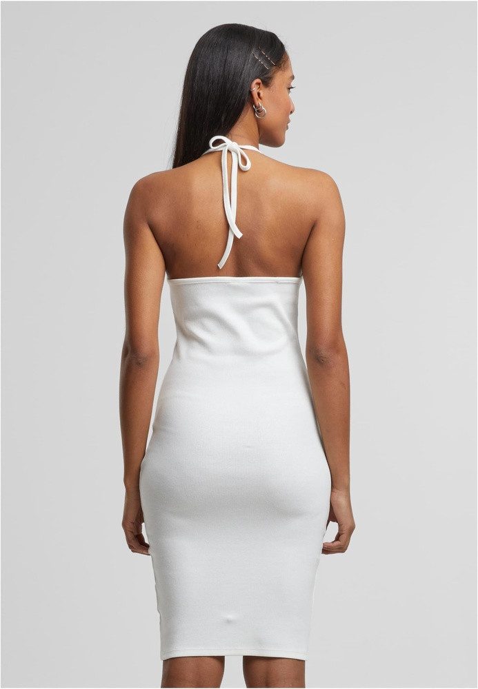 URBAN CLASSICS Midikleid Ladies Rib Jersey Neckholder Dress
