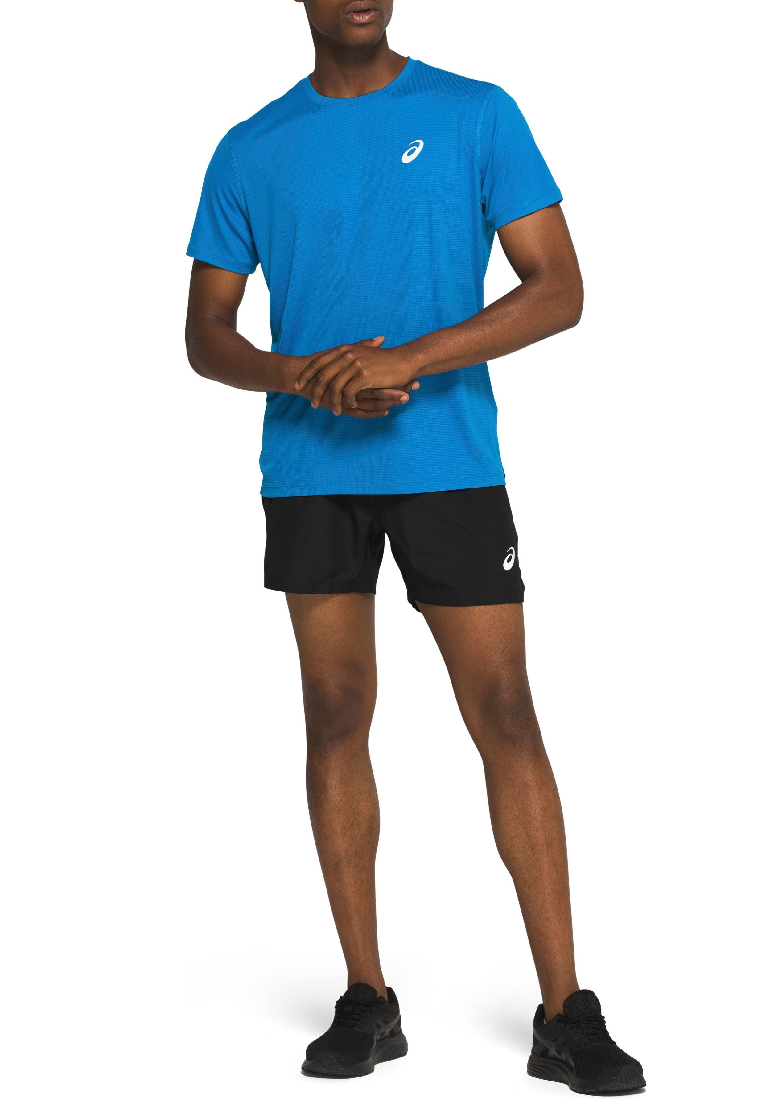 Asics Laufshirt SLEEVE SHORT CORE blau TOP