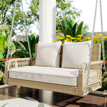 Celya Hollywoodschaukel Gartenschaukel,Gartenmöbel-Set, 2,00-Sitzer, mit Sitzkissen und Rückenkissen