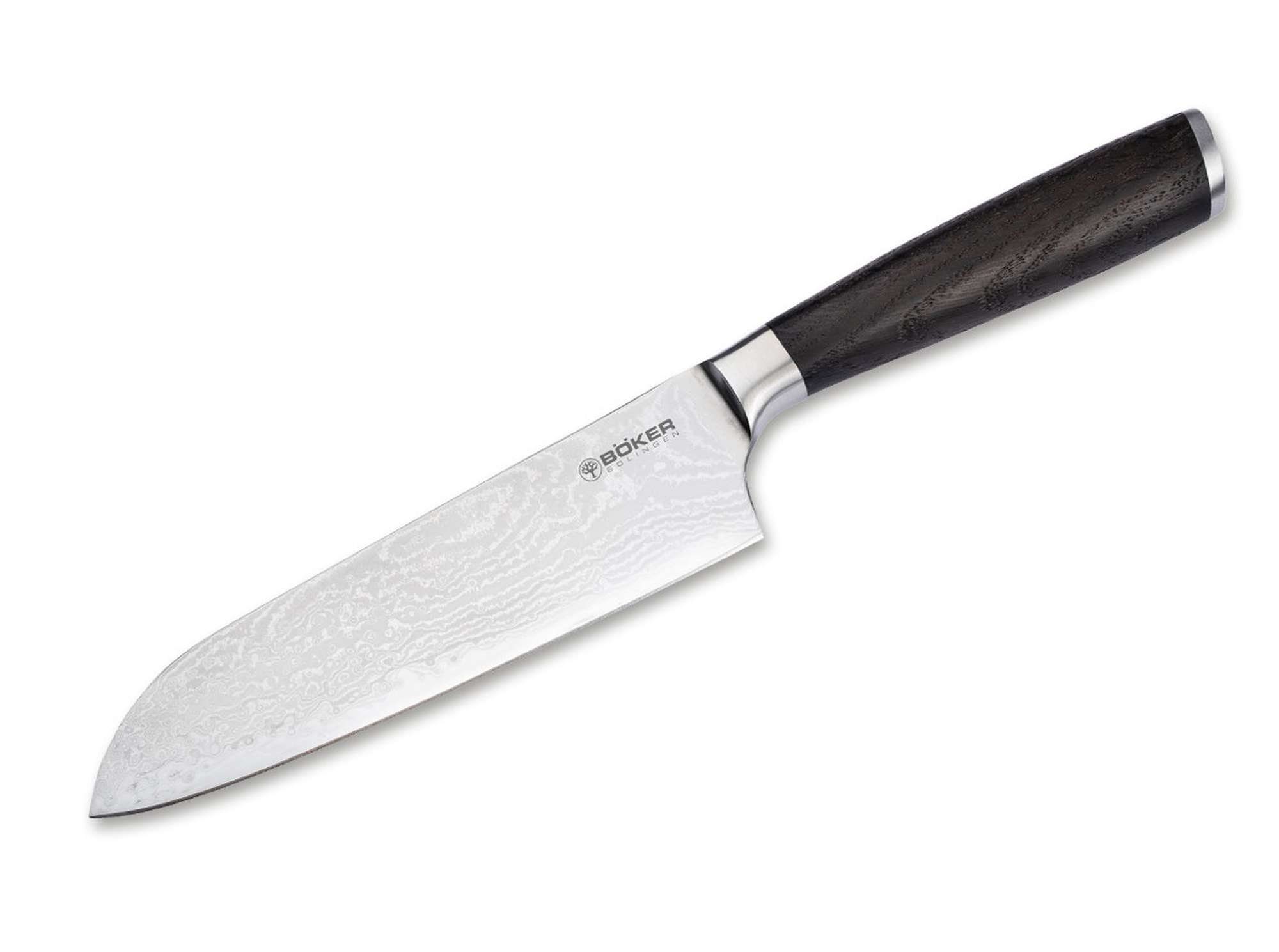 Santokumesser Damast Damast Böker Santoku, Santoku Böker Meisterklinge Böker Meisterklinge