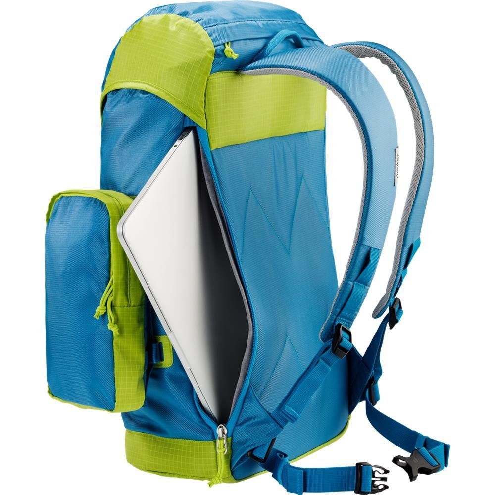 Rucksack Zoll, deuter Lake 27 bis Liter, Placid, azure-petrol 15 90er-Design Laptopfach