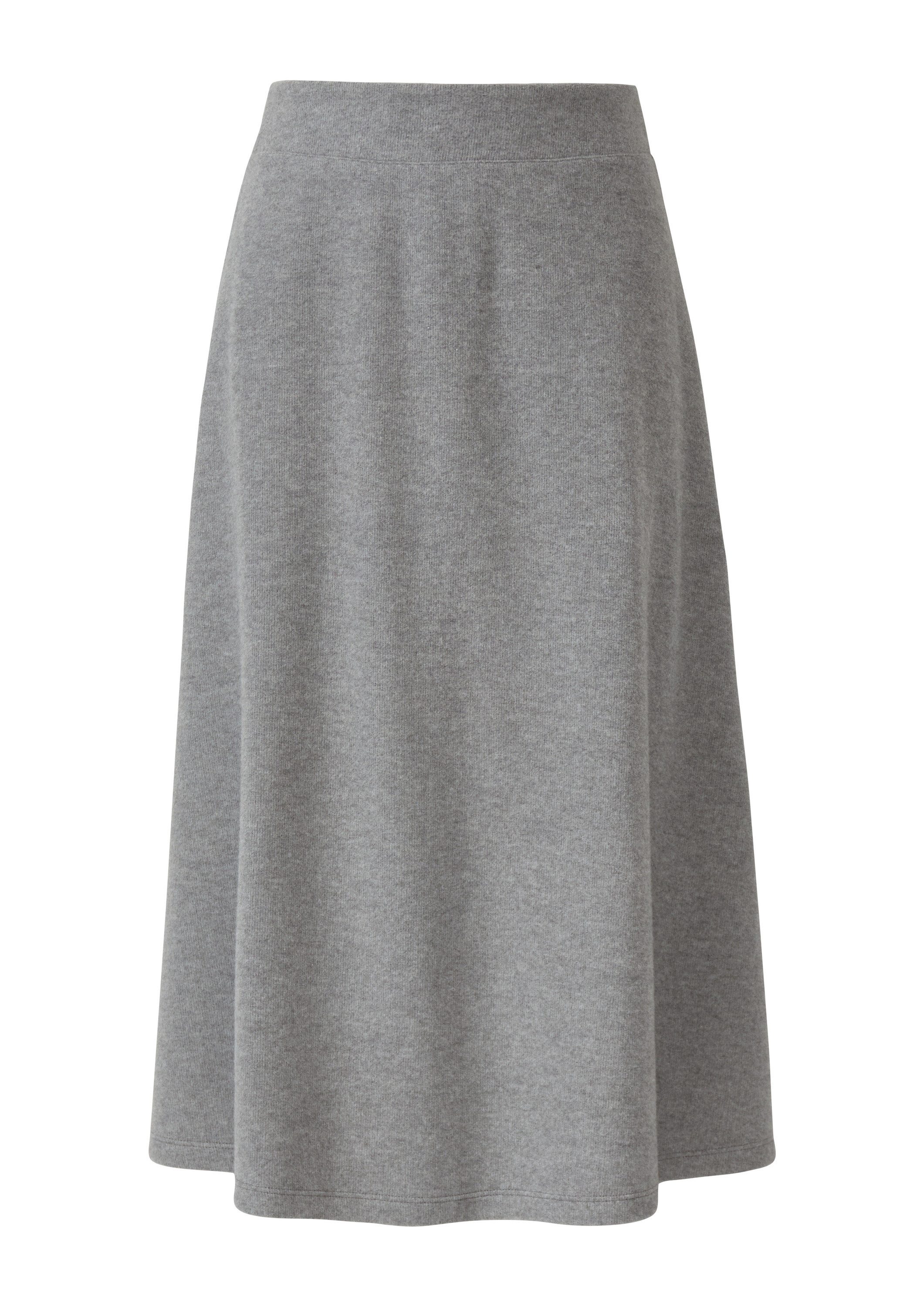 s.Oliver Midirock Rock Ausgestellter Midi-Rock aus leichtem Sweat günstig online kaufen