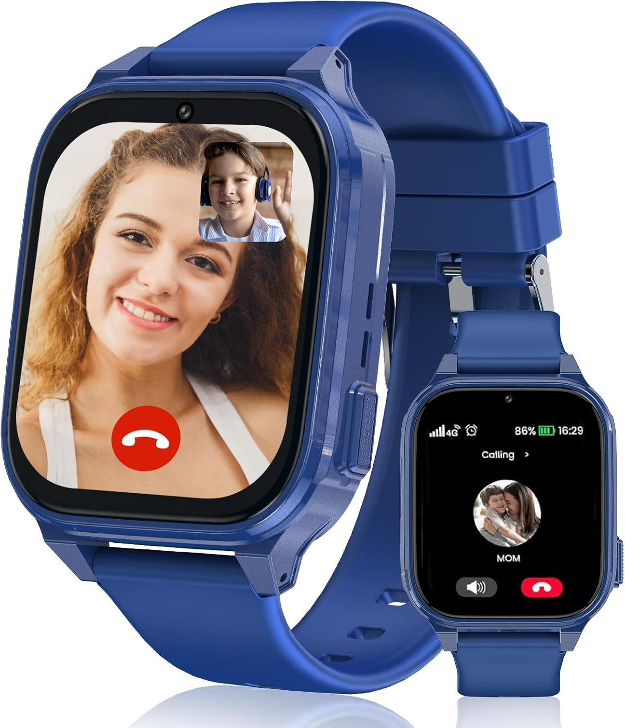 Fenamor Smartwatch (2,5 cm, sim-karte), Kinder Smartwatch mit GPS 4G Telefonfunktion