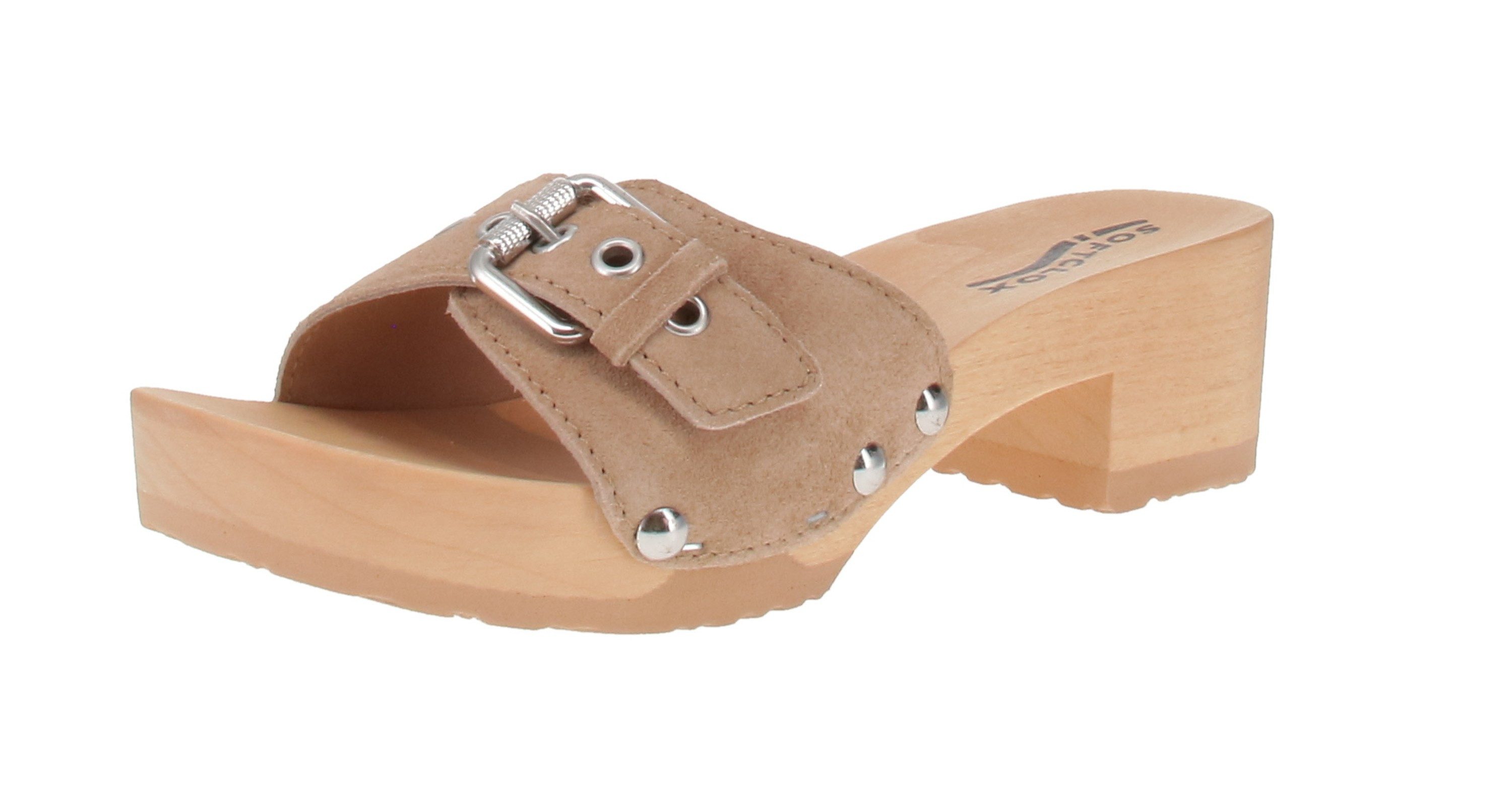 Softclox Softclox S3649 Pixie Kaschmir - Damen Pantolette - 04-Taupe Sandale