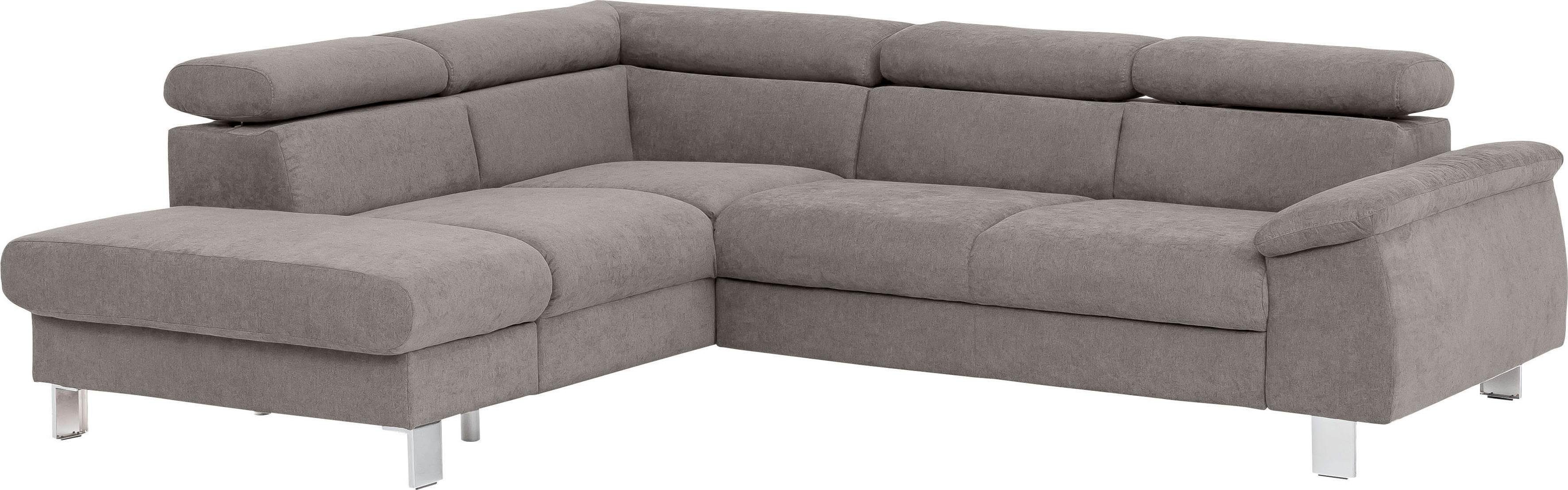 COTTA Ecksofa "Komaris L-Form, B: 249 cm", mit Kopfteilverstellung, optiona günstig online kaufen