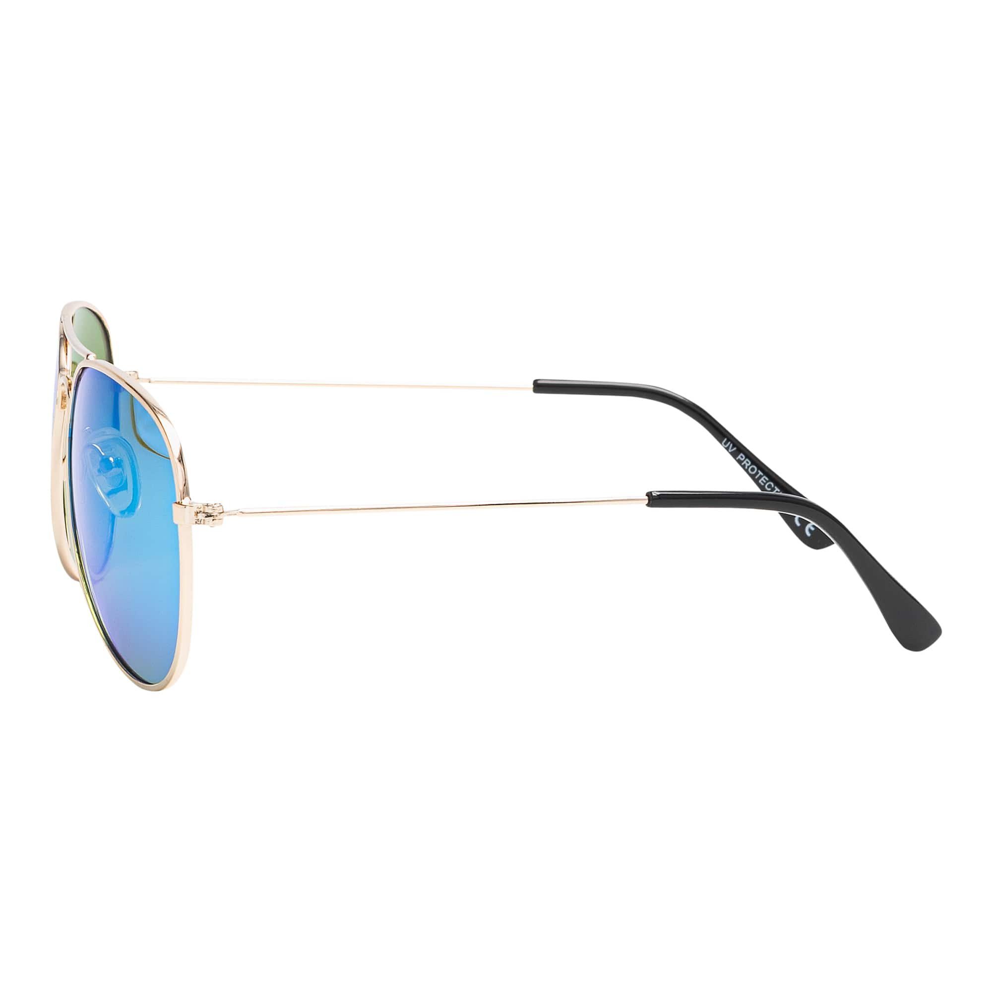 Linsen BEZLIT Mädchen Jungen polarisierten Eyewear Designer Blau-Gold Sonnenbrille mit Kinder Pilotenbrille (1-St)