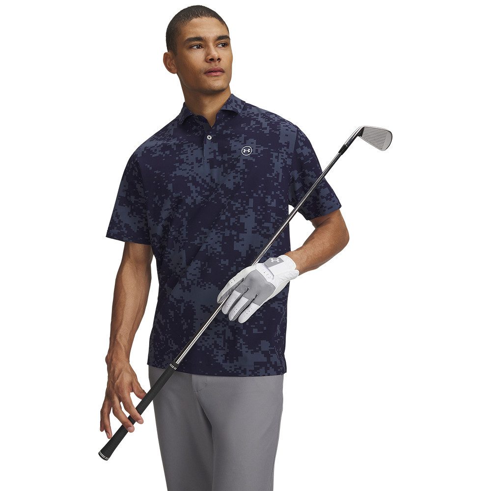 Under Armour® Poloshirt Under Armour Golf Polo Drive Chill Printed Navy-Camouflage Herren