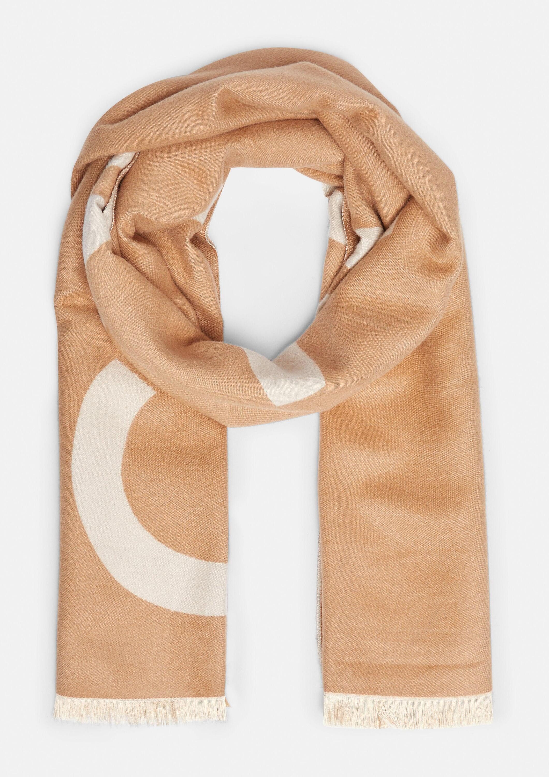 comma Schal Tuch, Tuch aus Viskosemix mit Fransen günstig online kaufen