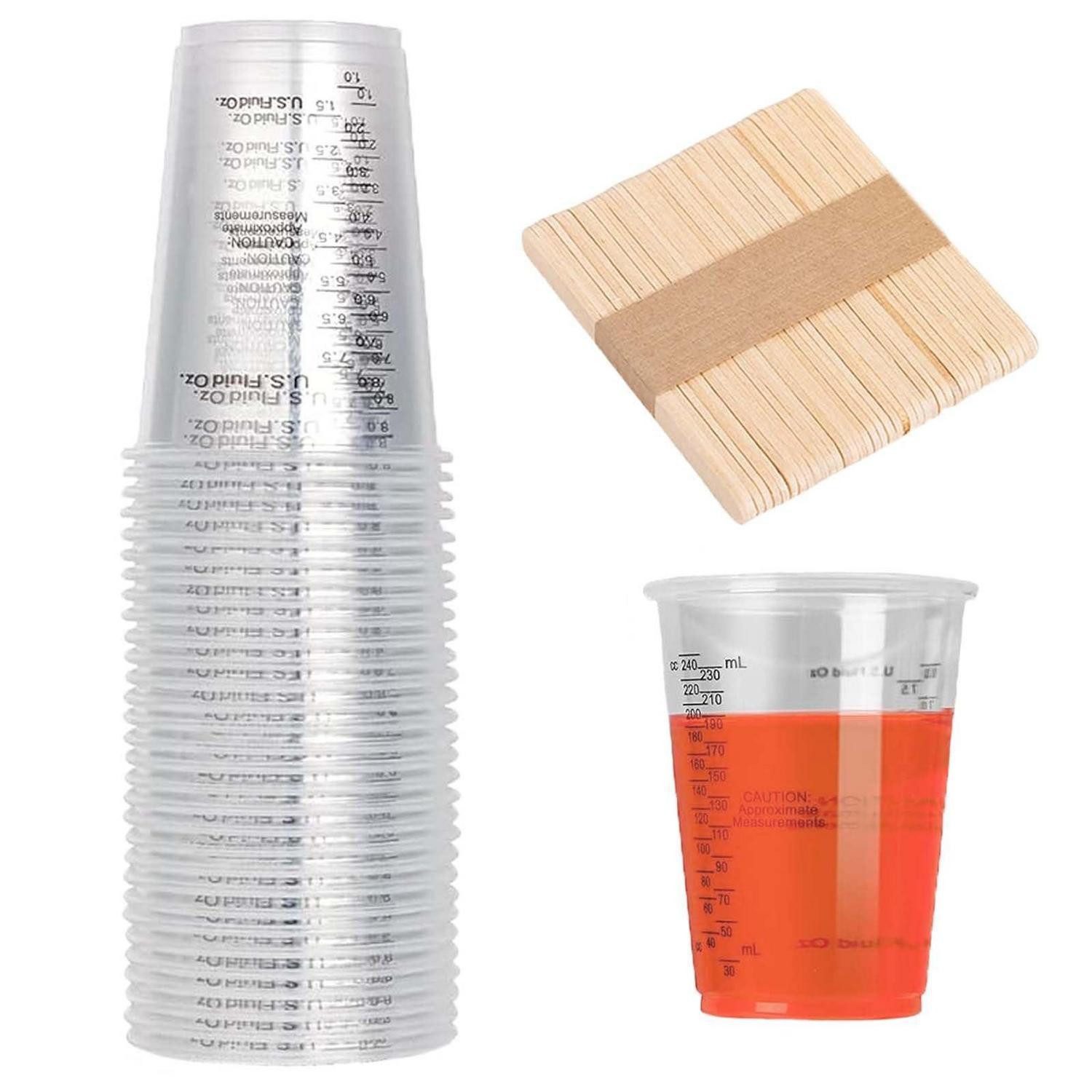 LuxusKollektion Messbecher Epoxidharz Mischbecher 240ml 30 Stk.