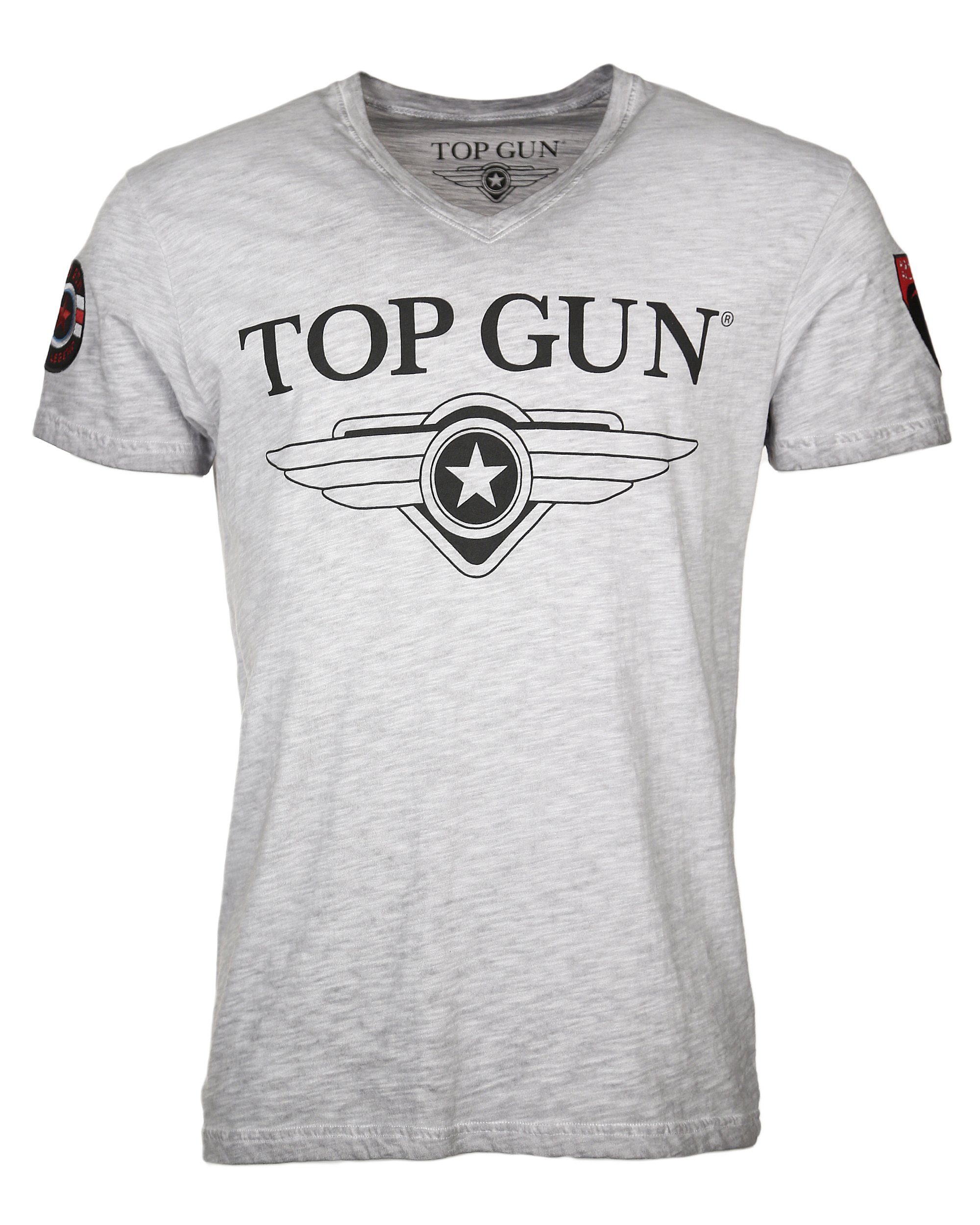 T-Shirt Stormy GUN TOP grey mélange TG20191005