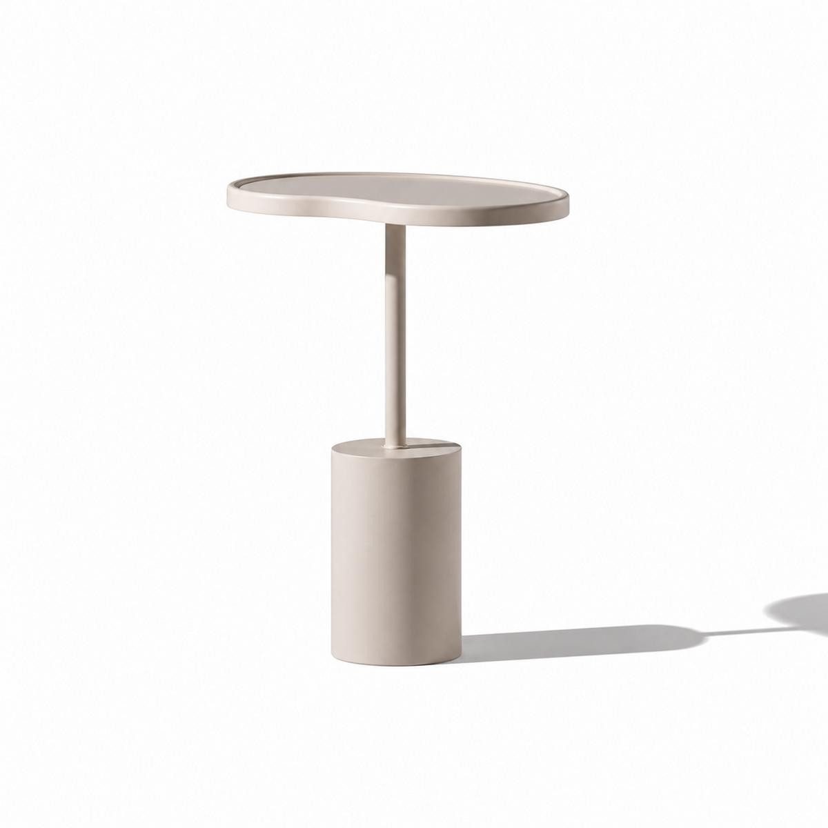 JVmoebel Beistelltisch Beistelltisch Stil modern Farbe weiß neu praktisch Schlafzimmer oval, Made in Europa