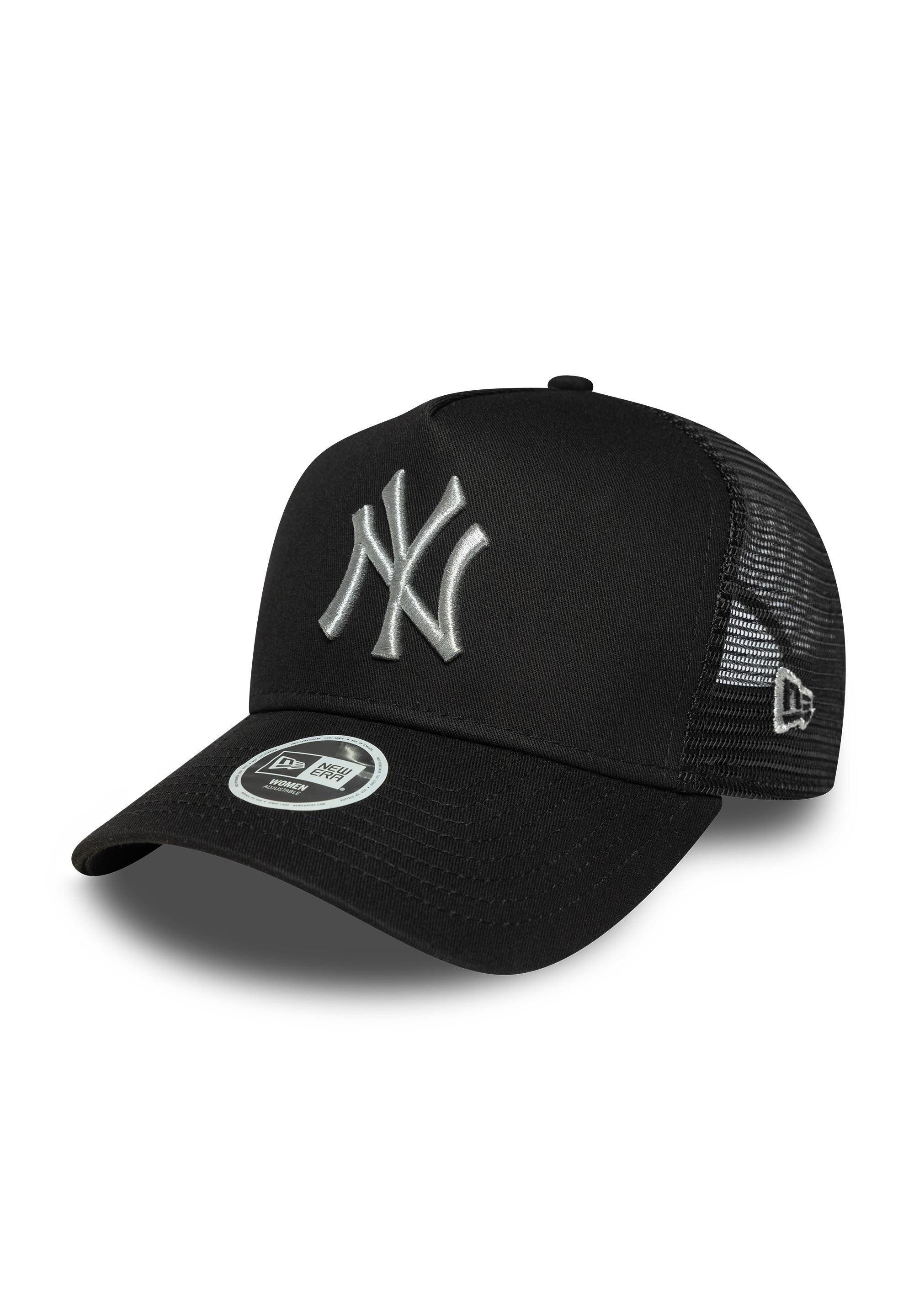 Baseball Cap New York Yankees New Era Women Metallic A-Frame Trucker Cap schwarz