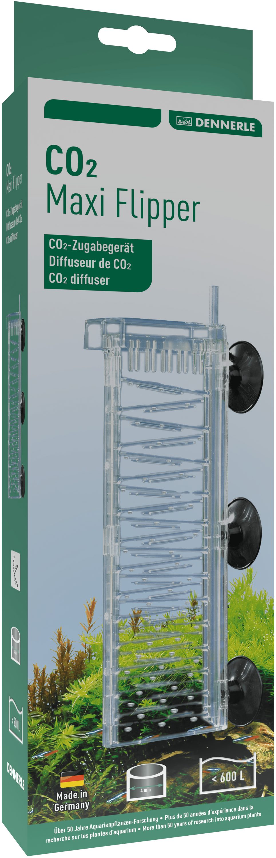 DENNERLE CO2 Diffusor CO2 Flipper, 600 l, für Aquarien bis 600 l