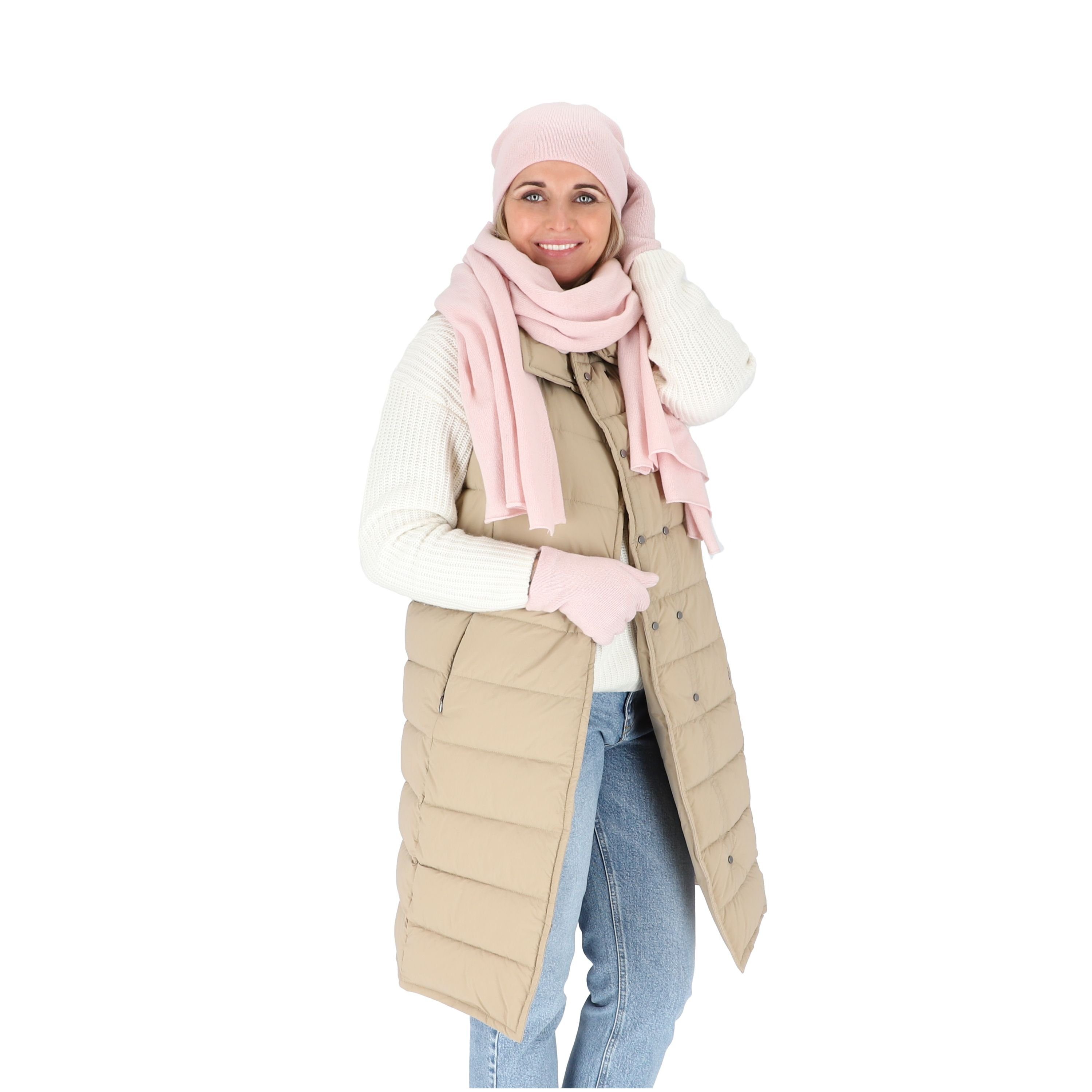 halsüberkopf Accessoires Strickmütze Rippstrickmütze Wolle/Kaschmir (1-St) günstig online kaufen