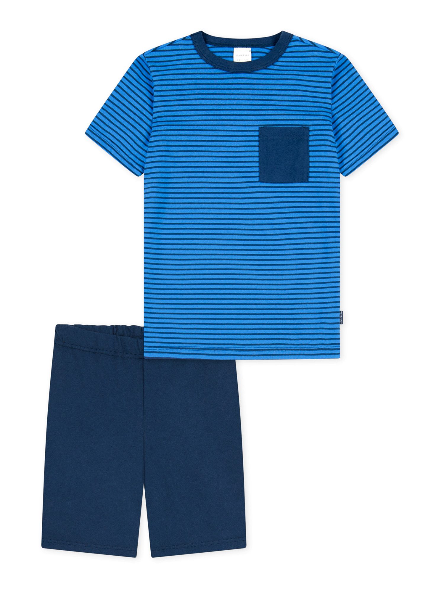 Schiesser Shorty Boys World (2 tlg) leichter Schlafanzug Kurz