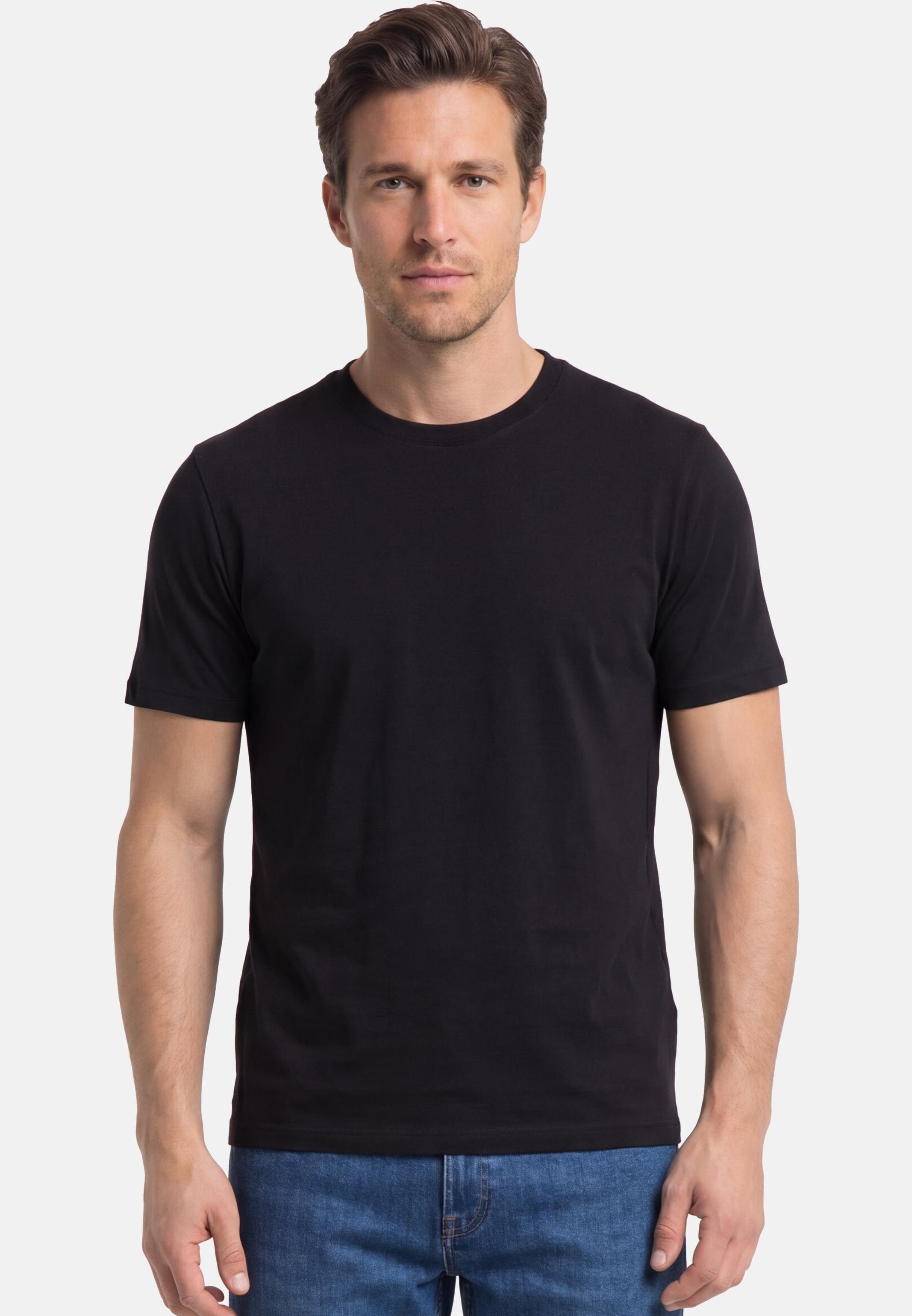 Marc O'Polo DENIM T-Shirt Basic (1-tlg) T-Shirt - Baumwolle - Atmungsaktiv - Weiche Baumwolle