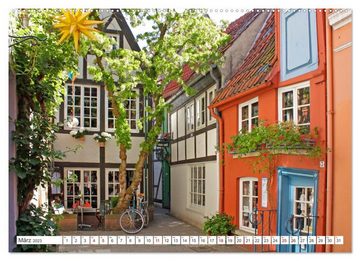 CALVENDO Wandkalender Ansichten von Bremen und Bremerhaven (Premium, hochwertiger DIN A2 Wandkalender 2023, Kunstdruck in Hochglanz)