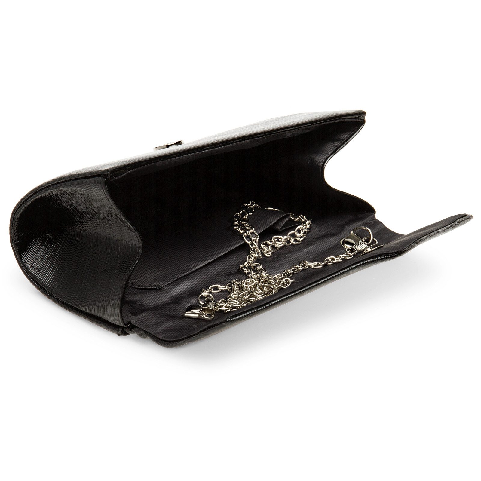 Caspar Clutch TA504 kleine elegante Damen Glanz Abendtasche