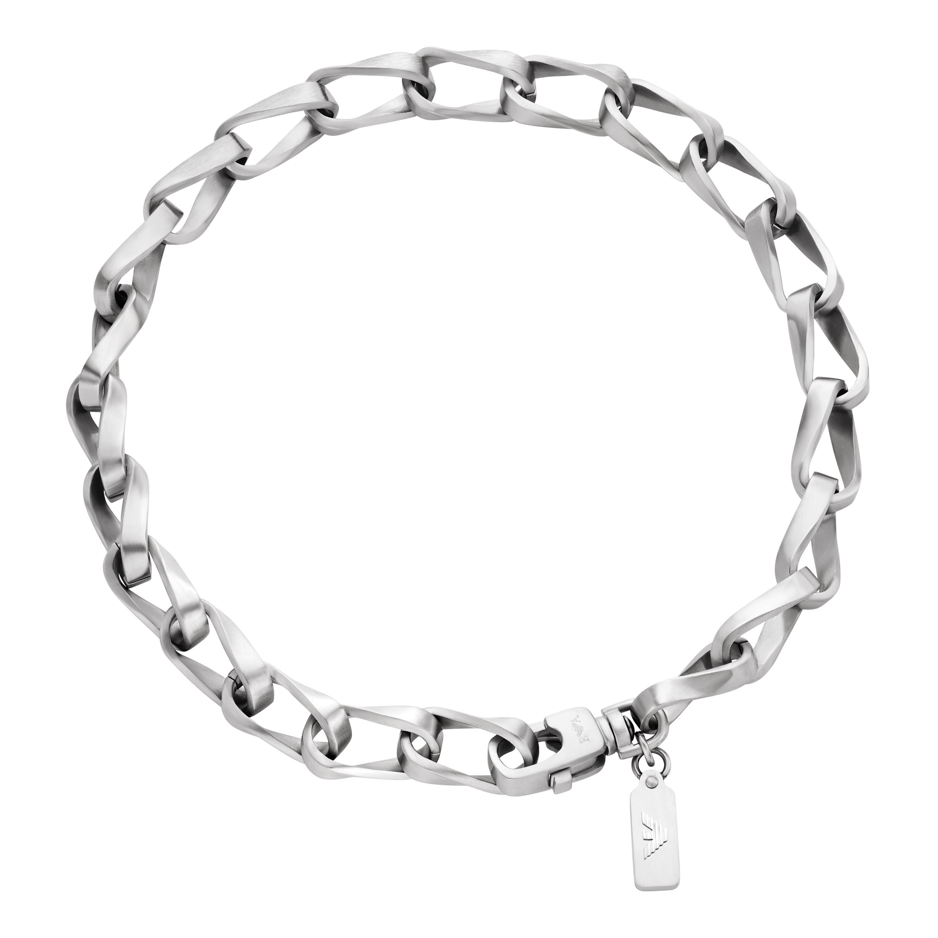 Emporio Armani Kette ohne Anhänger Schmuck Geschenk Edelstahl