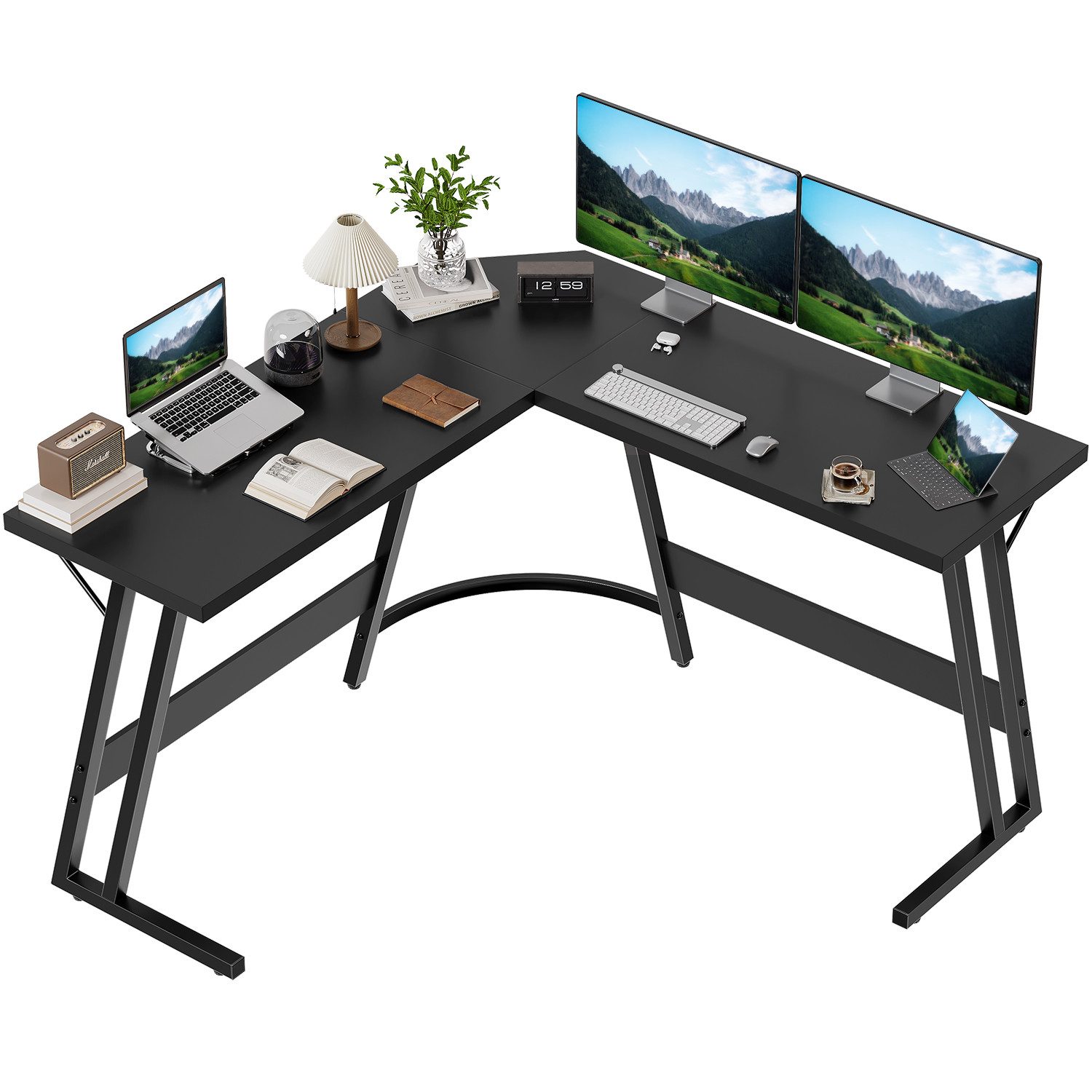 GUNJI Eckschreibtisch L-Form Spedition Schreibtisch Computer günstig online kaufen