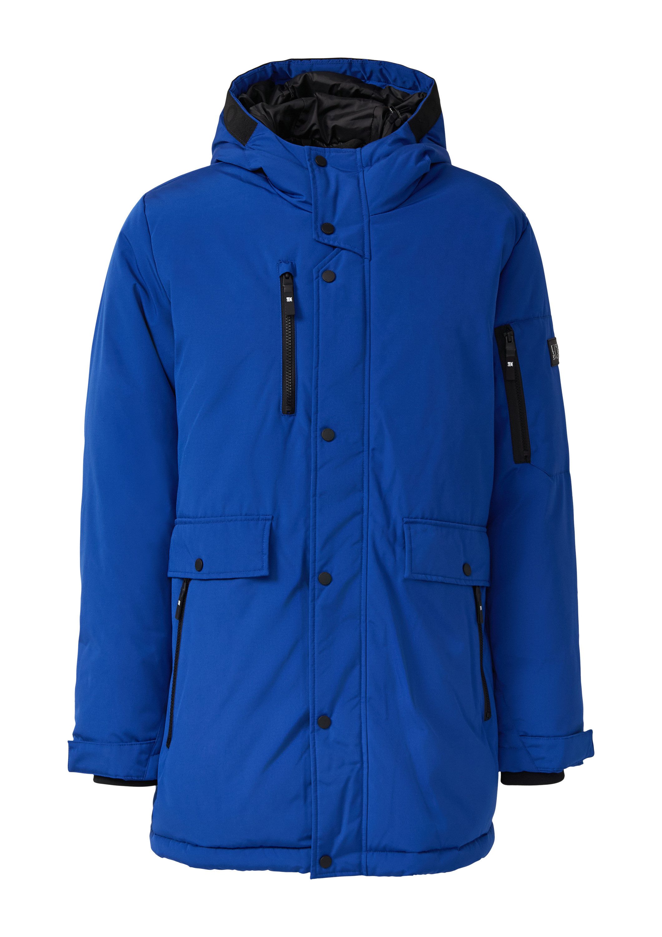 s.Oliver Winterjacke Outdoor-Jacke Wasserabweisender Parka mit Kapuze und sportiven Details