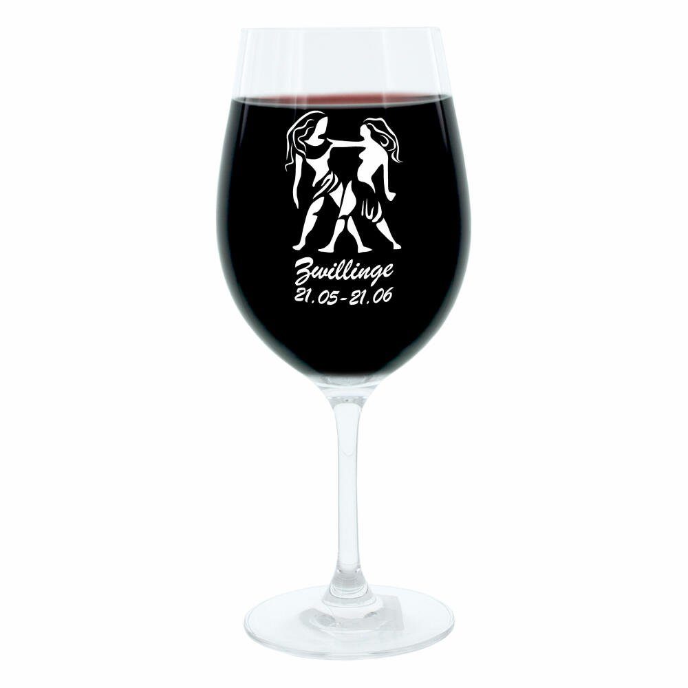 LEONARDO Weinglas Sternzeichen Zwillinge, Glas, lasergraviert
