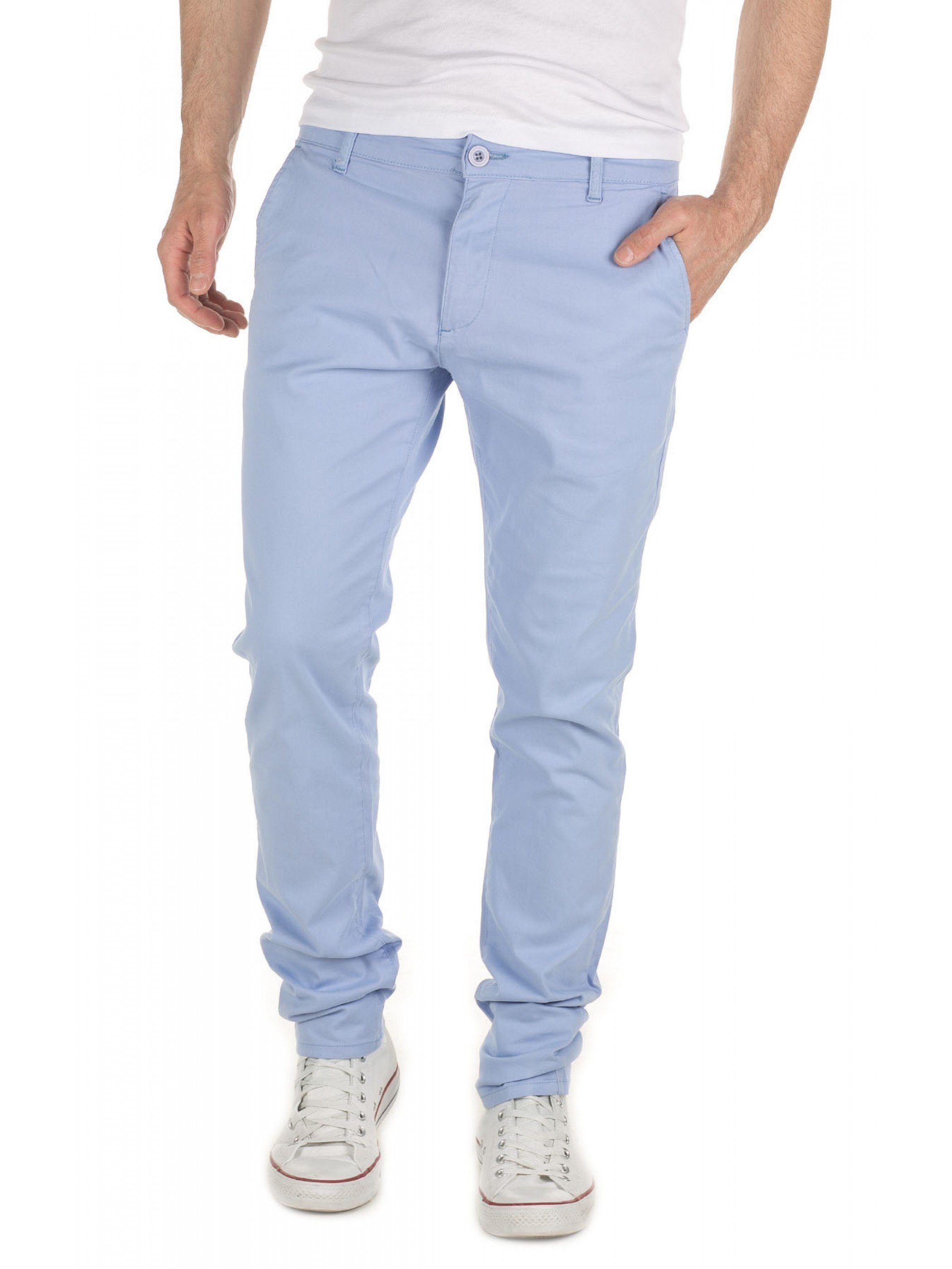 Yazubi Chinos Chino Luke (1-tlg) (163921) heron Blue Pants