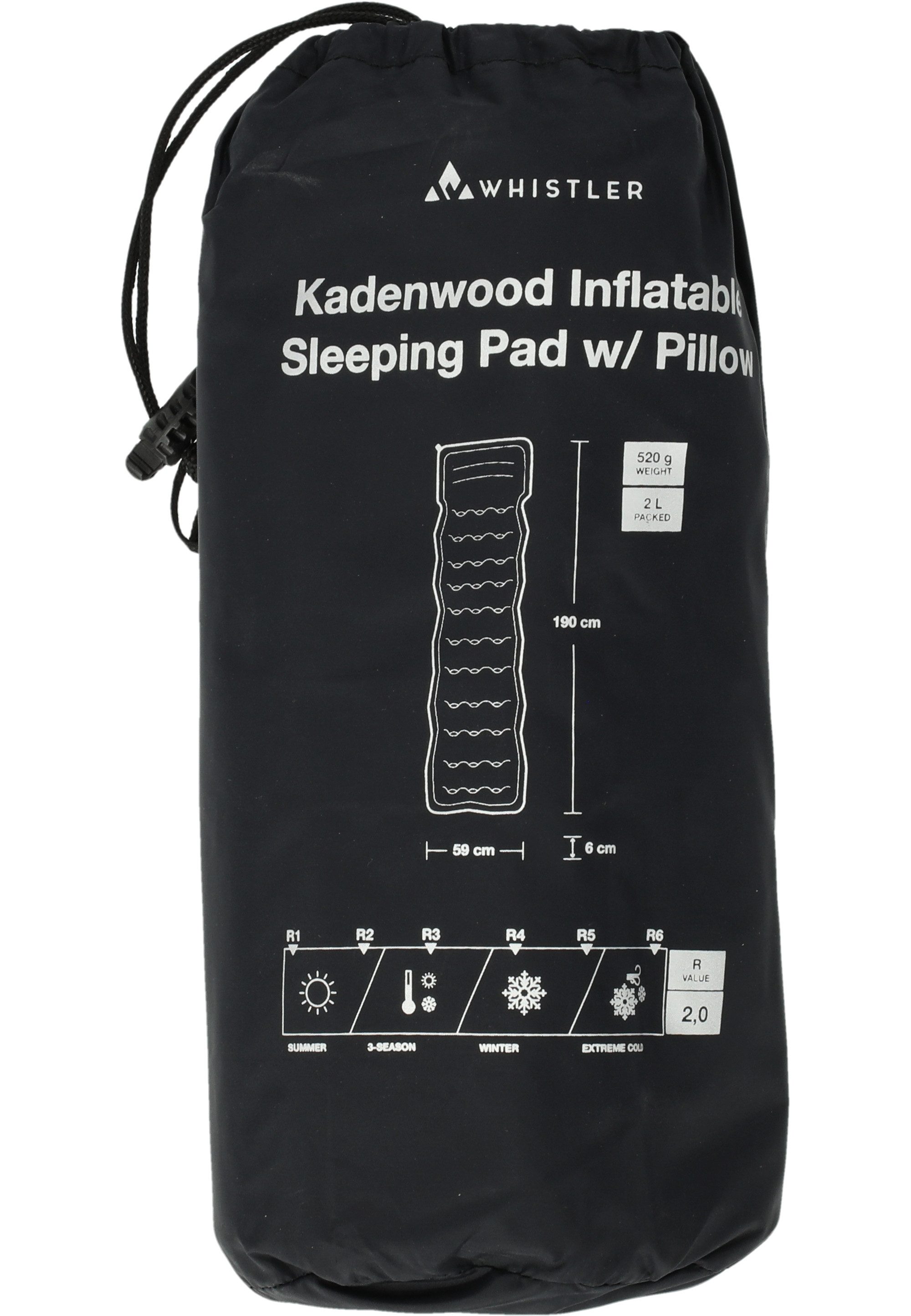 WHISTLER Luftbett Kaderwood, mit eingebautem Kopfkissen