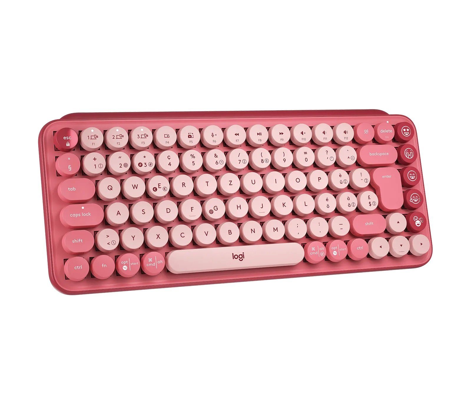 Logitech POP Keys Kabellose mechanische Tastatur-personalisierbaren Emoji-Taste PC-Tastatur