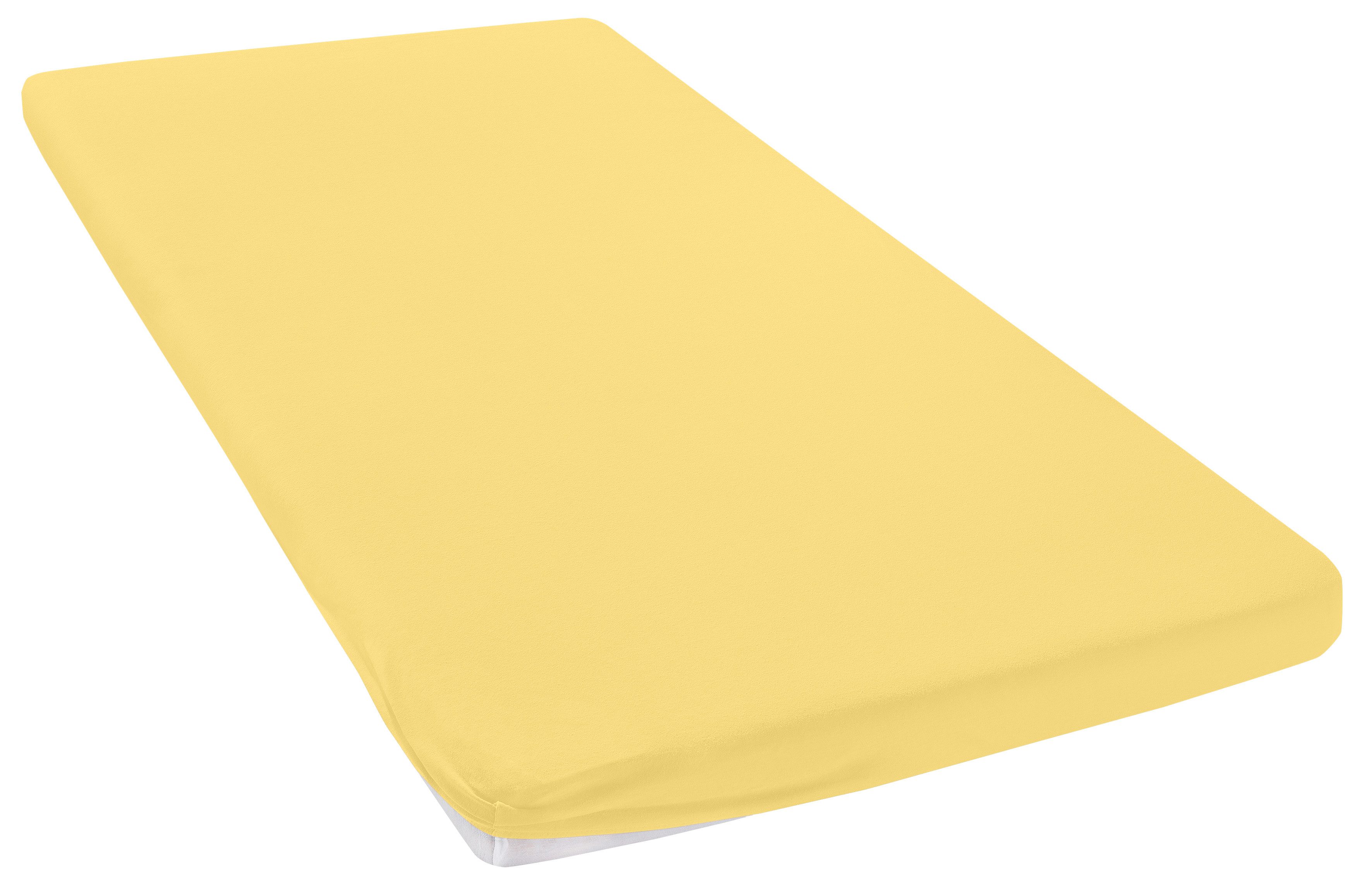 OTTO home Spannbettlaken Topper Basic, in Gr. 90x200, 140x200 oder 180x200 cm, Baumwoll-Jersey, Gummizug: rundum, (1 Stück), Baumwolle, Matratzen bis 8 cm Höhe, Bettlaken, Spannbetttuch, Laken