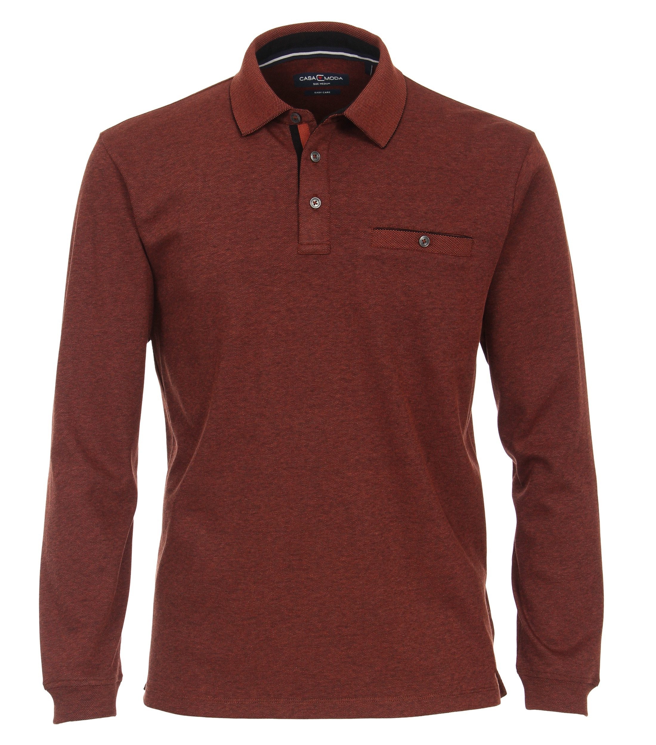 CASAMODA Langarm-Poloshirt CASAMODA Polo-Shirt Langarm gestreift günstig online kaufen