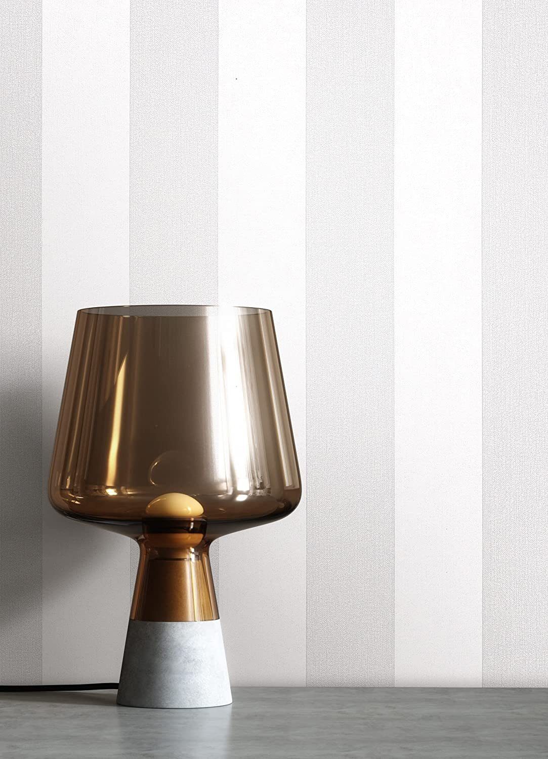 Newroom Vliestapete, Grau Tapete Landhaus Streifen - Streifentapete Weiß Mo günstig online kaufen