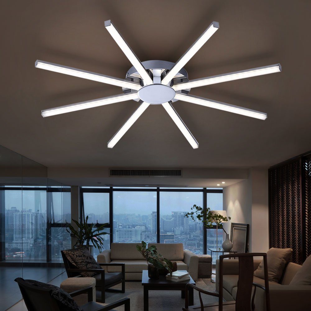 etc-shop LED Deckenleuchte, LED-Leuchtmittel fest verbaut, Warmweiß, Deckenlampe LED Deckenleuchte Designleuchte Wohnzimmerlampe, 8 | Deckenlampen