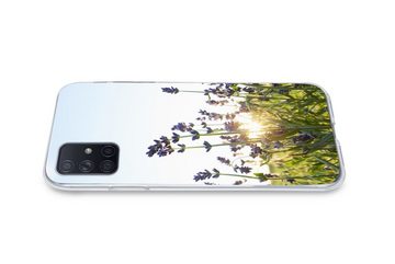 MuchoWow Handyhülle Nahaufnahme von Lavendel bei Sonnenuntergang, Handyhülle Samsung Galaxy A51, Smartphone-Bumper, Print, Handy