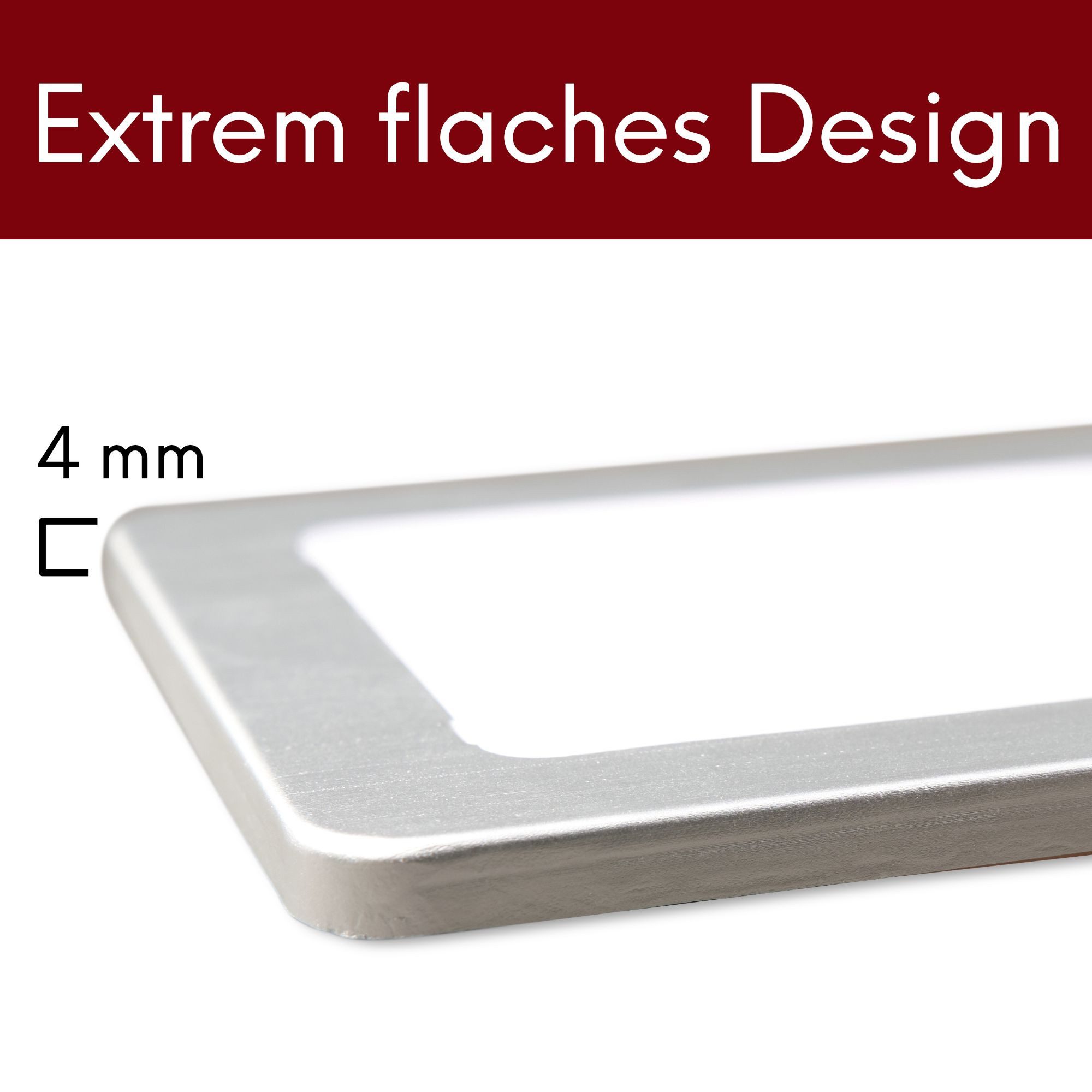 kalb LED Unterbauleuchte Silber 5W - sehr flache Küchenleuchte mit Touch-Dimmfunktion, 3er Set warmweiß, warmweiss