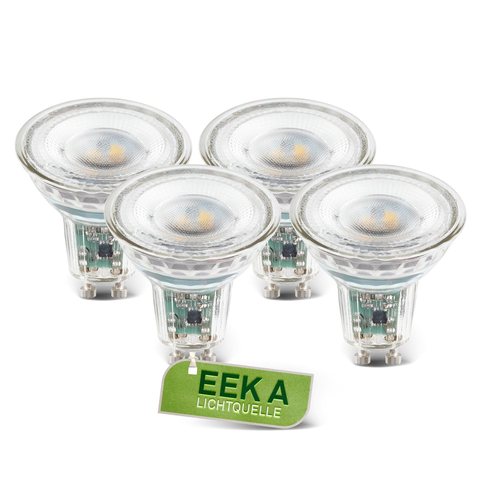 Briloner Leuchten LED-Leuchtmittel BULB A, GU10, 4 St., Warmweiß, GU10, 3.000K, Wohnzimmer, Schlafzimmer
